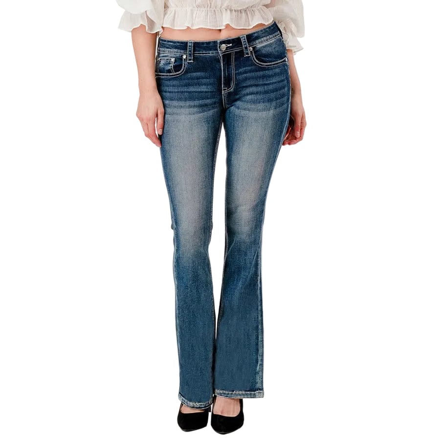 Grace In LA Women's Western Boot Stitch Jean Grace in LA