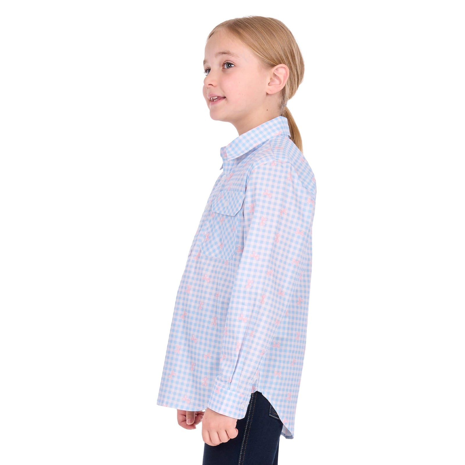 Hard Slog Girl's Lillia 1/2 Placket Work Shirt Hard Slog