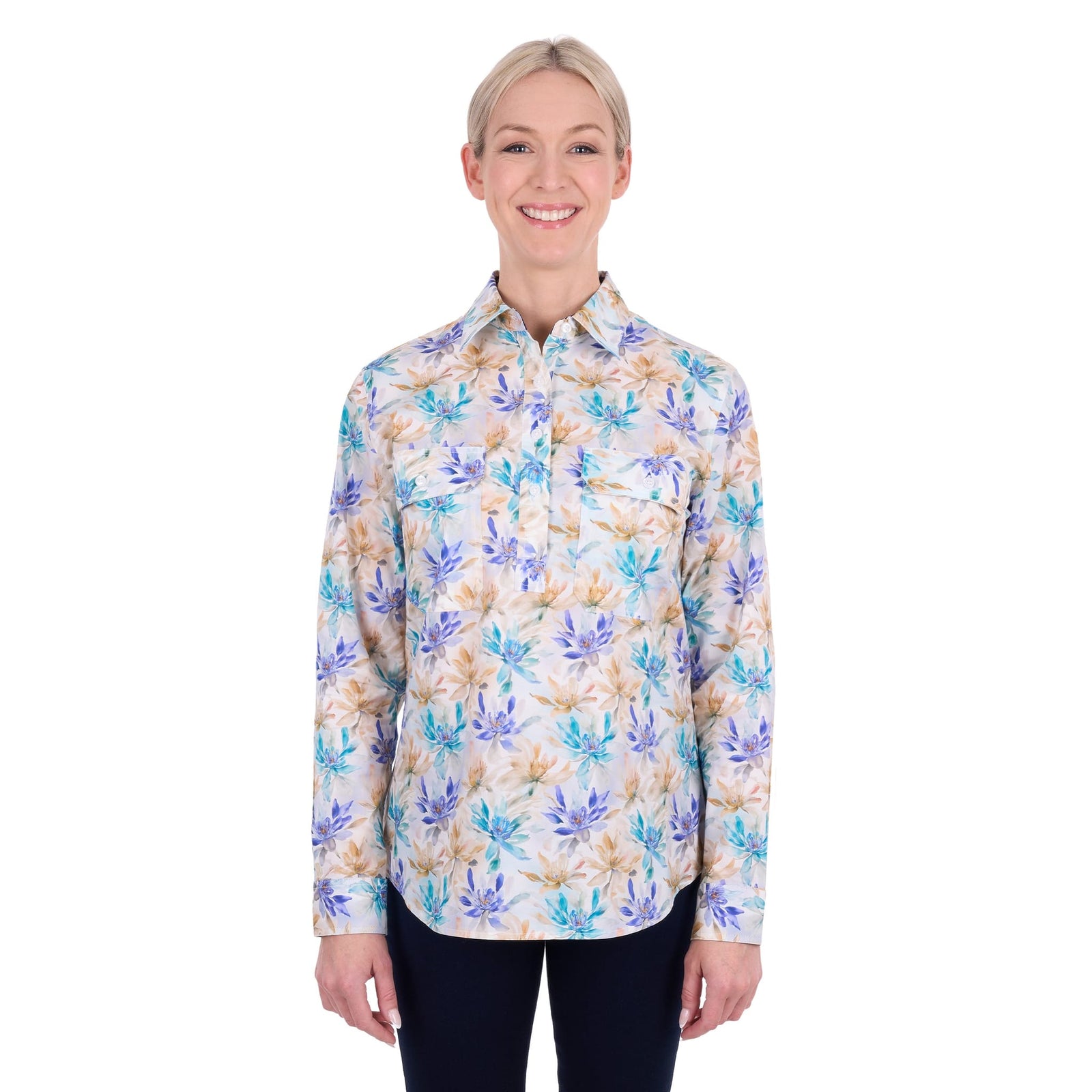 Hard Slog Women's Meadow 1/2 Placket Work Shirt Hard Slog