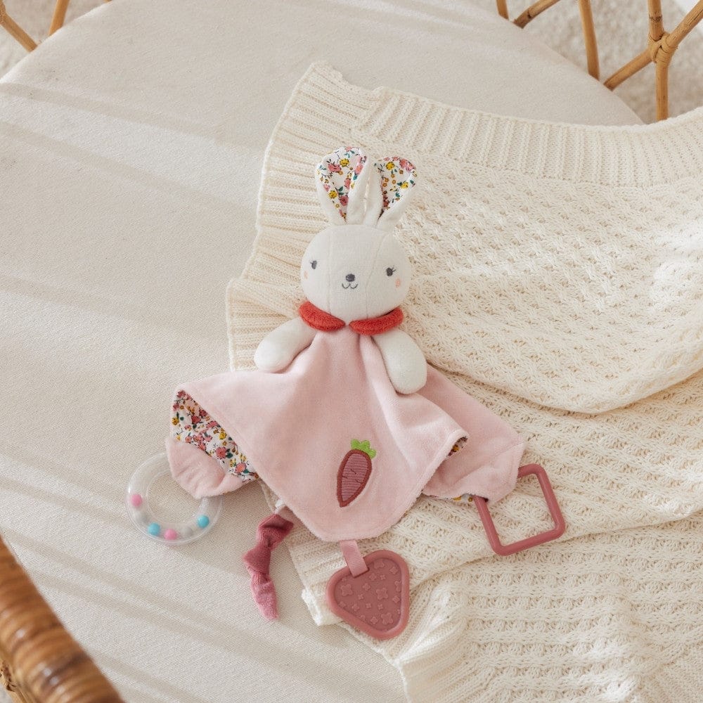 Jiggle & Giggle Hugglies Bunny Rattle Comforter Pilbeam Living