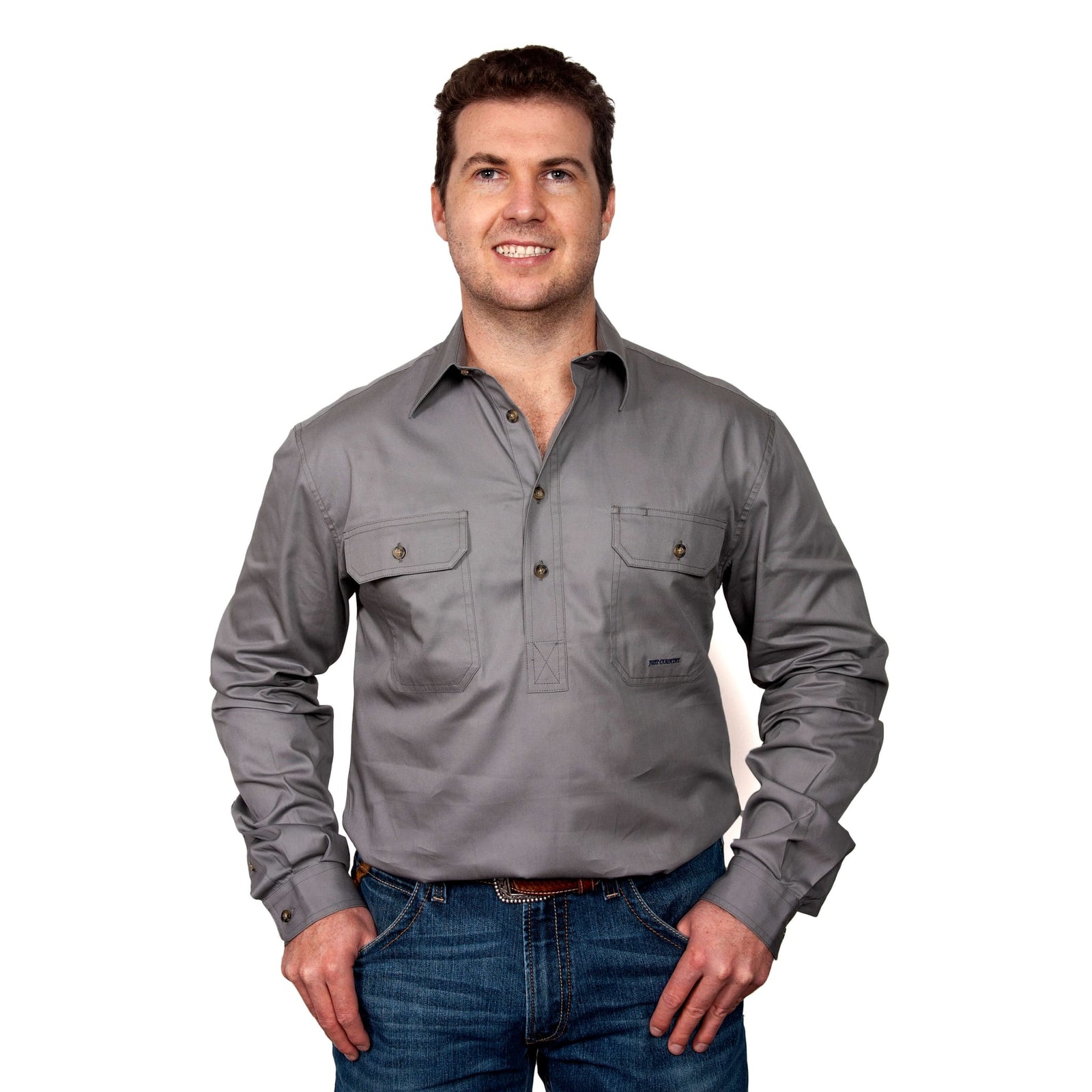 Just Country Men's Cameron L/S Workshirt Just Country