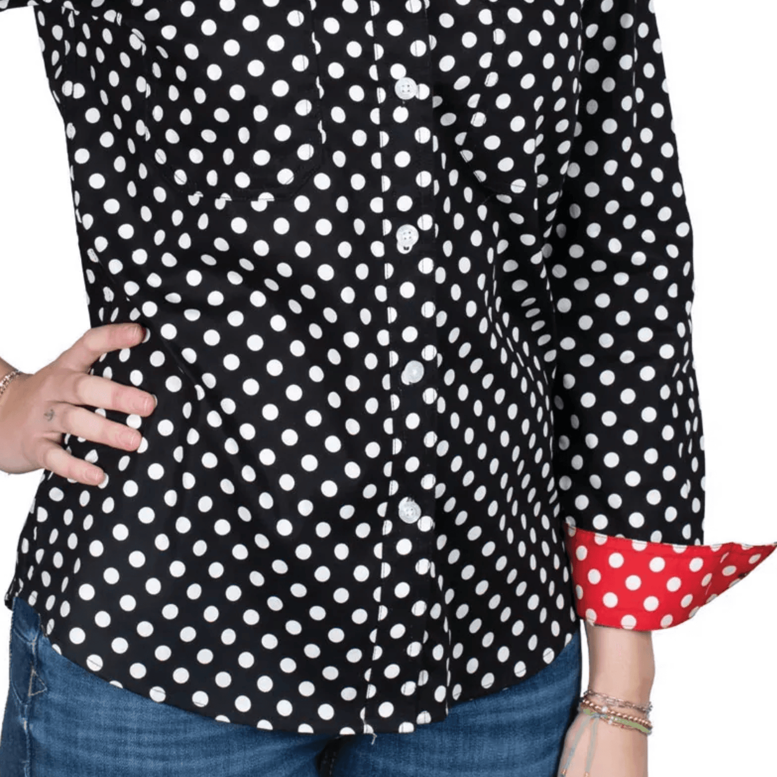 Just Country Women's Abbey Full Button Print Long Sleeve Workshirt Just Country