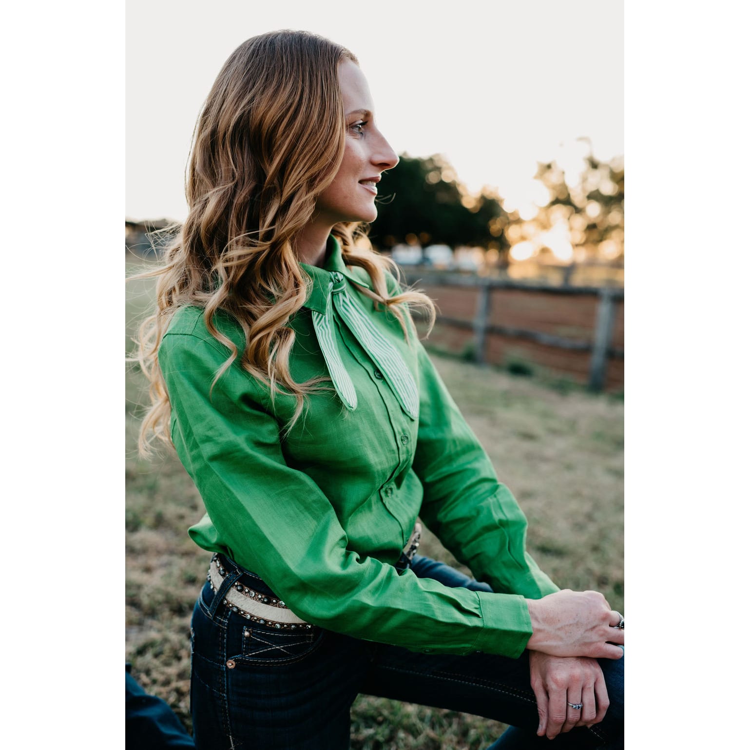 Kitty Fordè Karina Plain Linen Long Sleeve Shirt Kitty Fordè