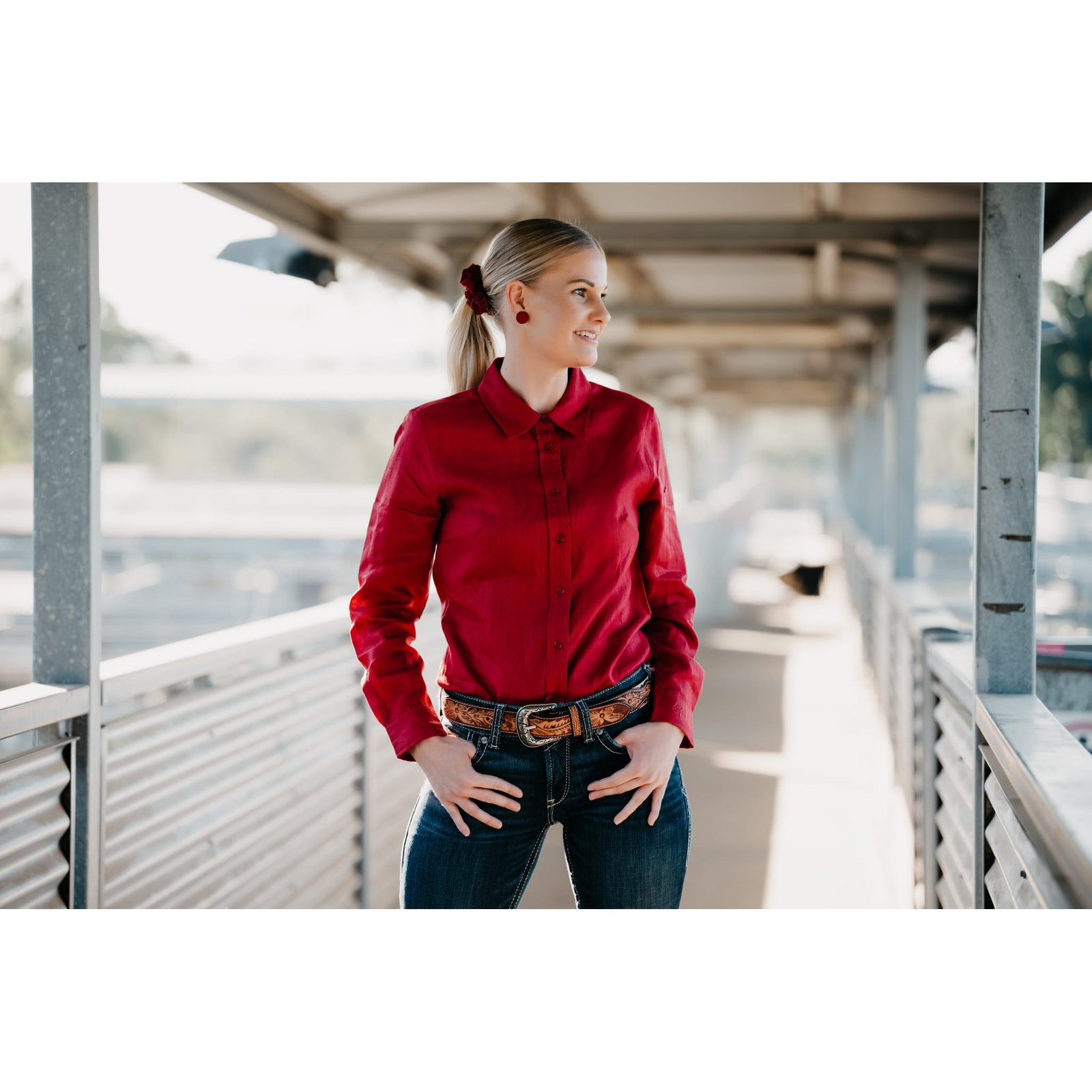 Kitty Fordè Tanielle Plain Linen Long Sleeve Shirt Kitty Fordè