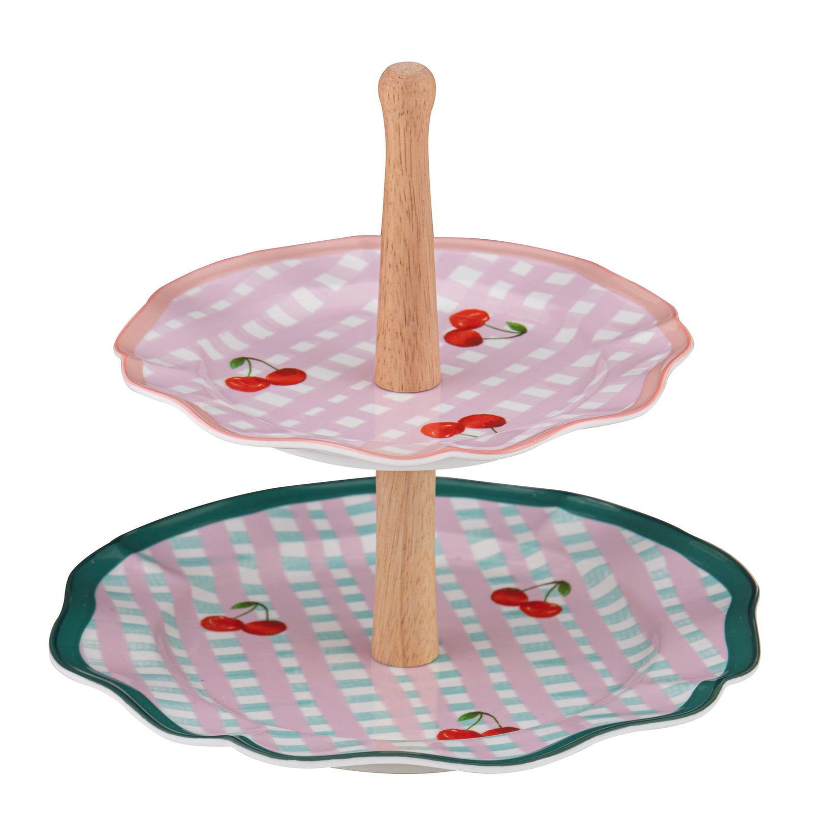 Ladelle Capri Cherry Scallop 2 Tier Stand Ladelle