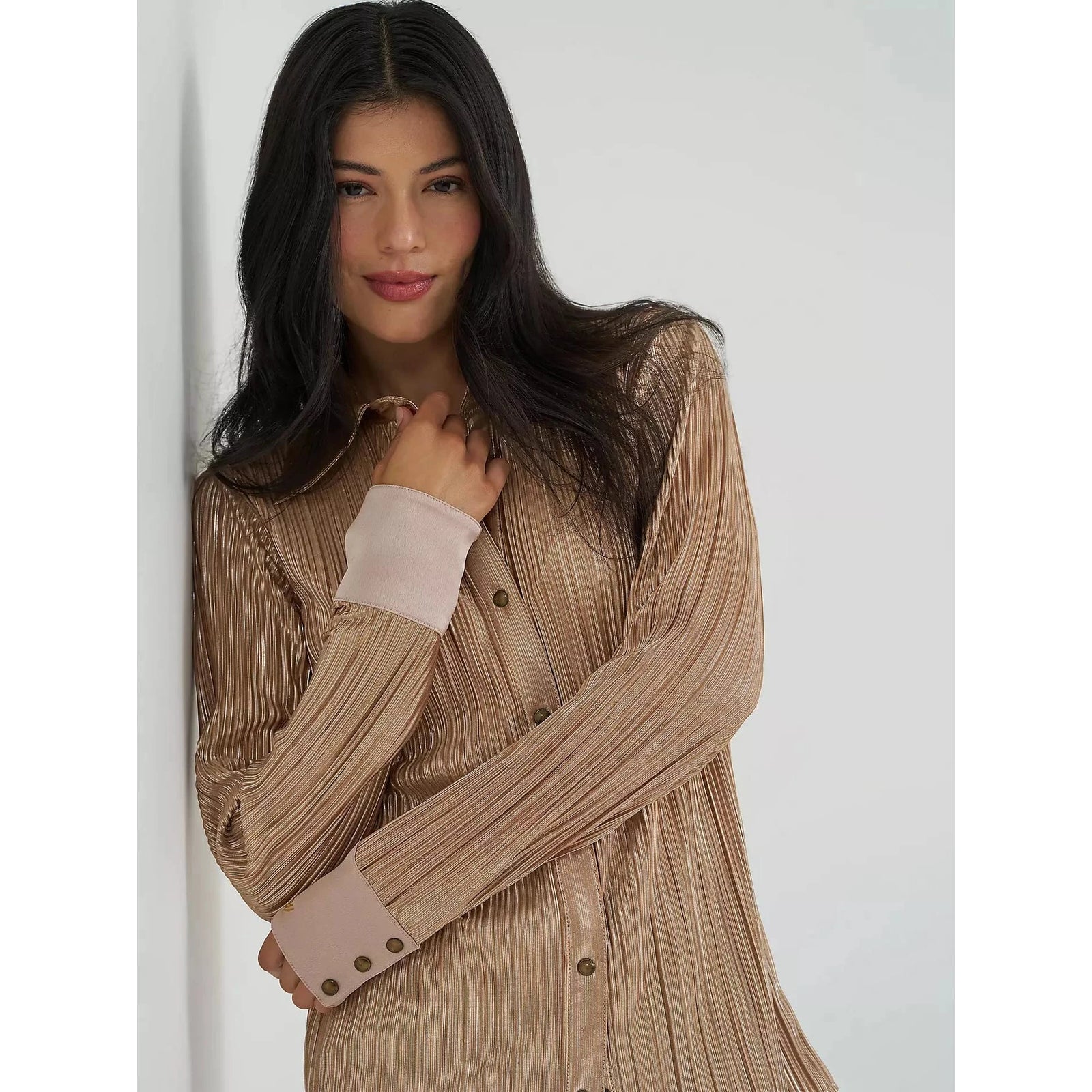 Lainey Wilson x Wrangler Rose Gold Lainey Snap Shirt Wrangler