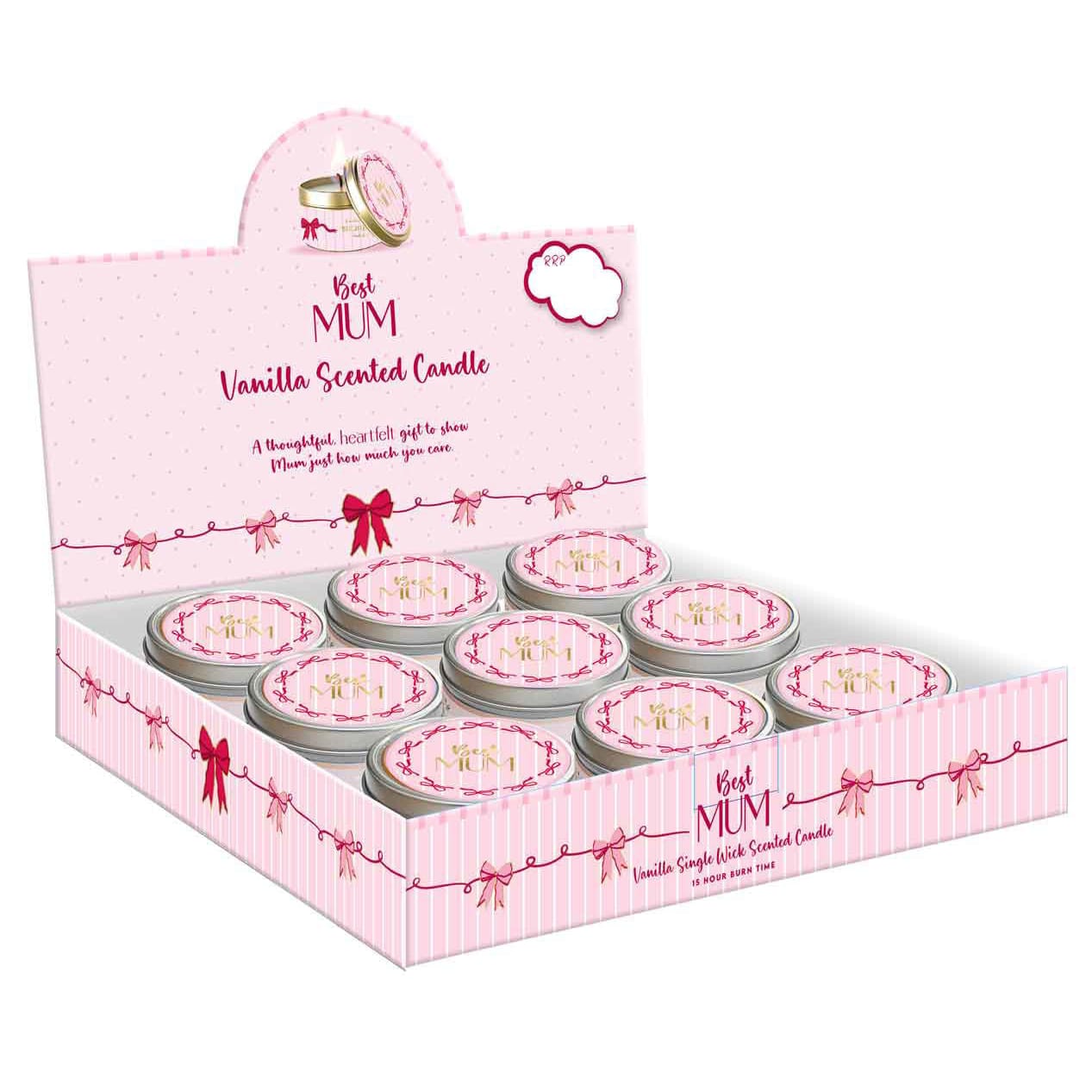 Landmark Gifts Ribbons of Love Mum Tin Candle Landmark Gifts