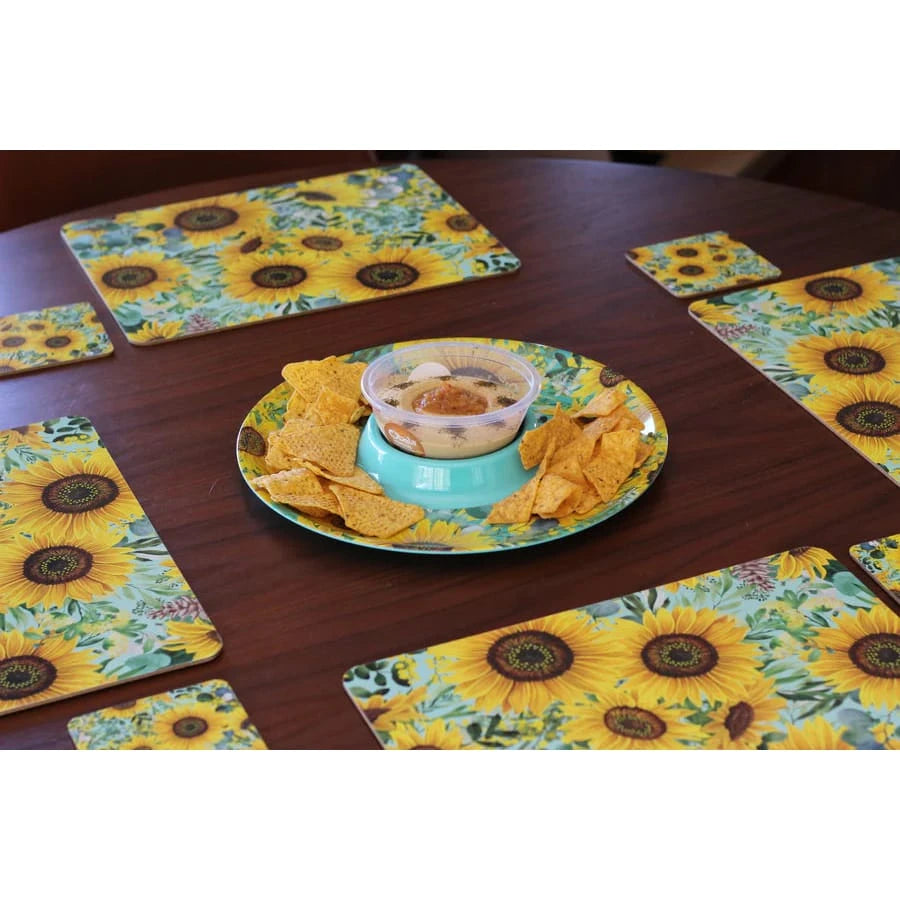 Lisa Pollock - Chip n Dip Tray Melamine Bee Sunny Lisa Pollock