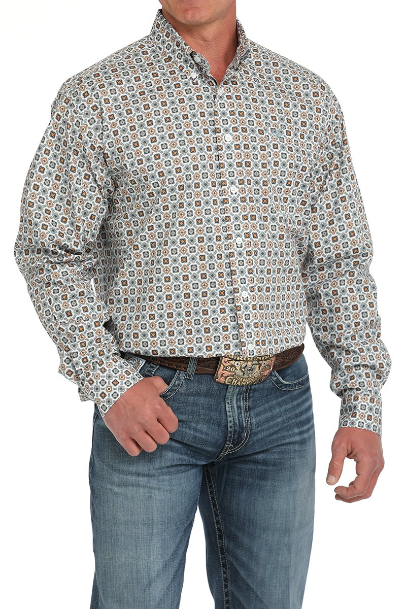 Cinch Men's Medallion Print L/S Western Shirt