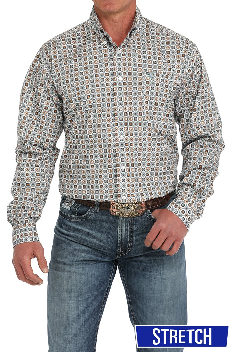 Cinch Men's Medallion Print L/S Western Shirt