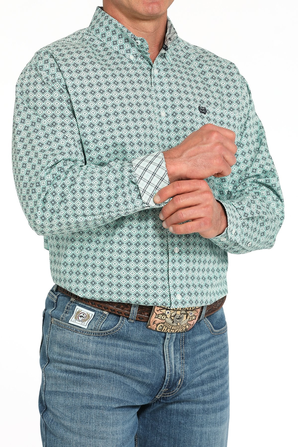 Cinch Men's Medallion Print L/S Western Shirt