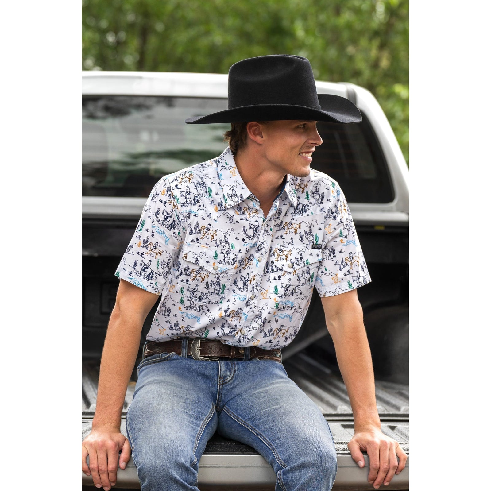 Pure Western Men's Mike Short Sleeve Western Shirt Pure Western