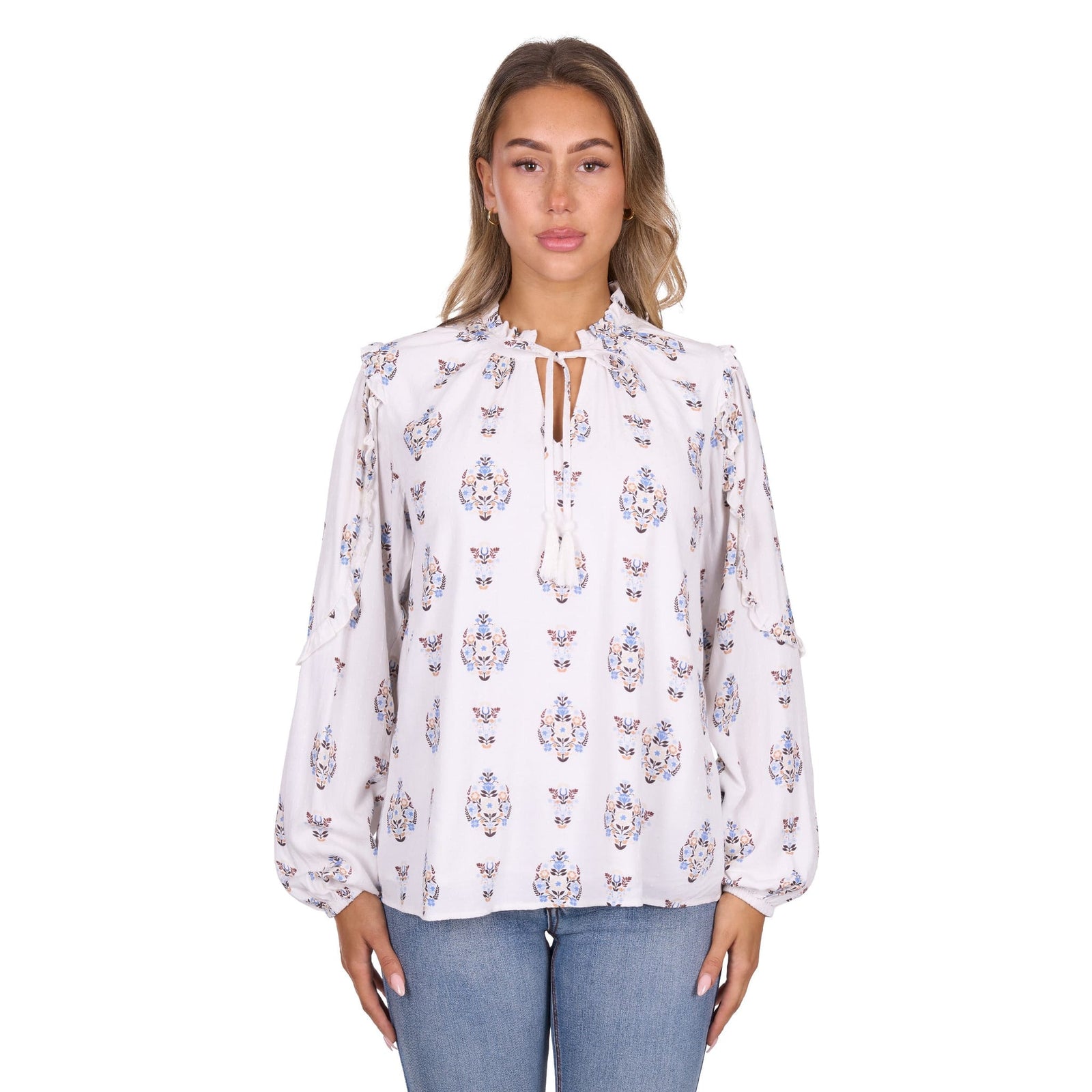 Pure Western Women's Keeley Long Sleeve Western Blouse Pure Western