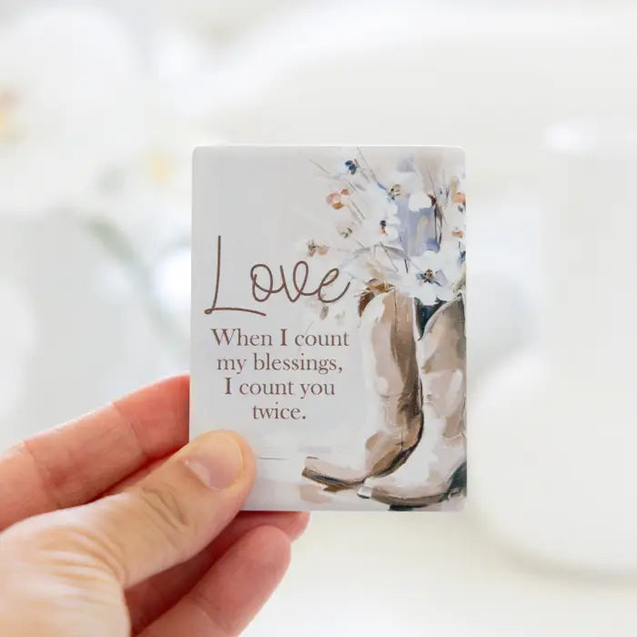 Splosh Saddle & Bloom Love Ceramic Magnet