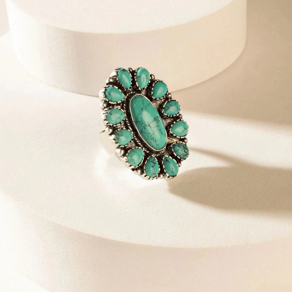 The Sunchaser Ring in Antique Teal Myra Bags