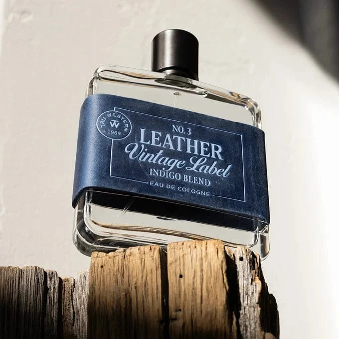 Tru Western Leather Vintage Label #3 Indigo Blend Cologne Tru Western