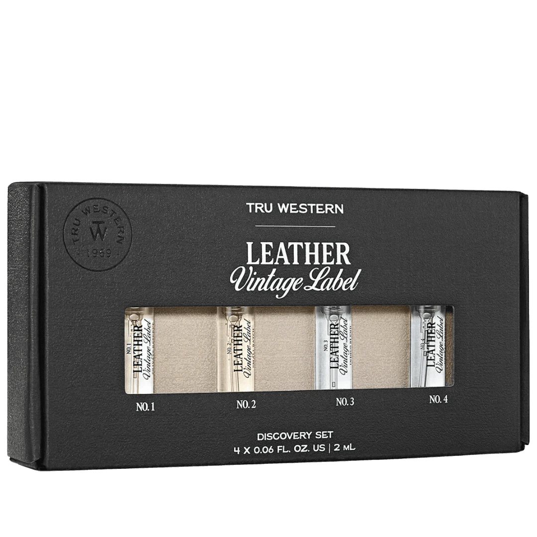 Tru Western Leather Vintage Label Cologne Collection Tru Western