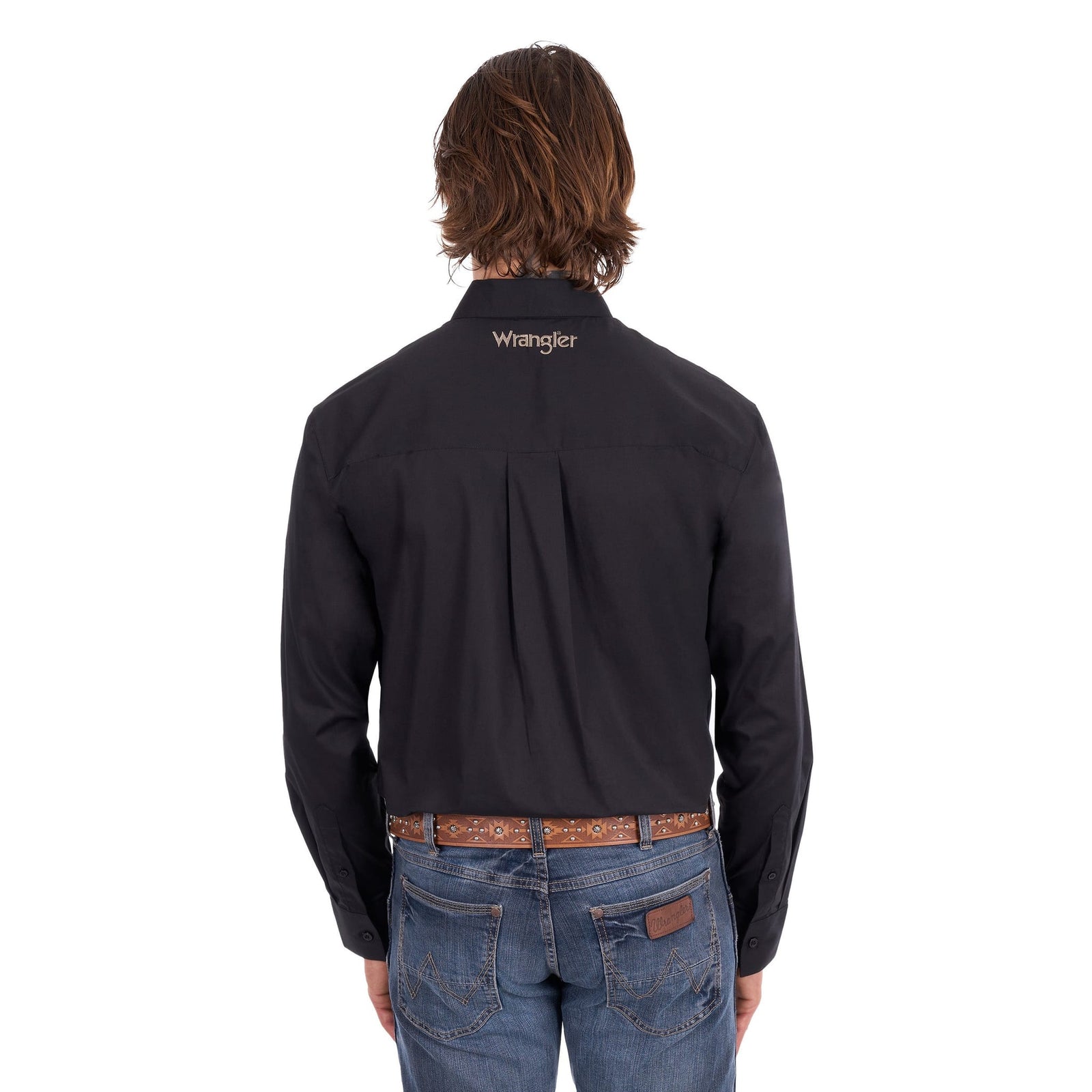 Wrangler Men's Flex Logo Western Shirt Wrangler