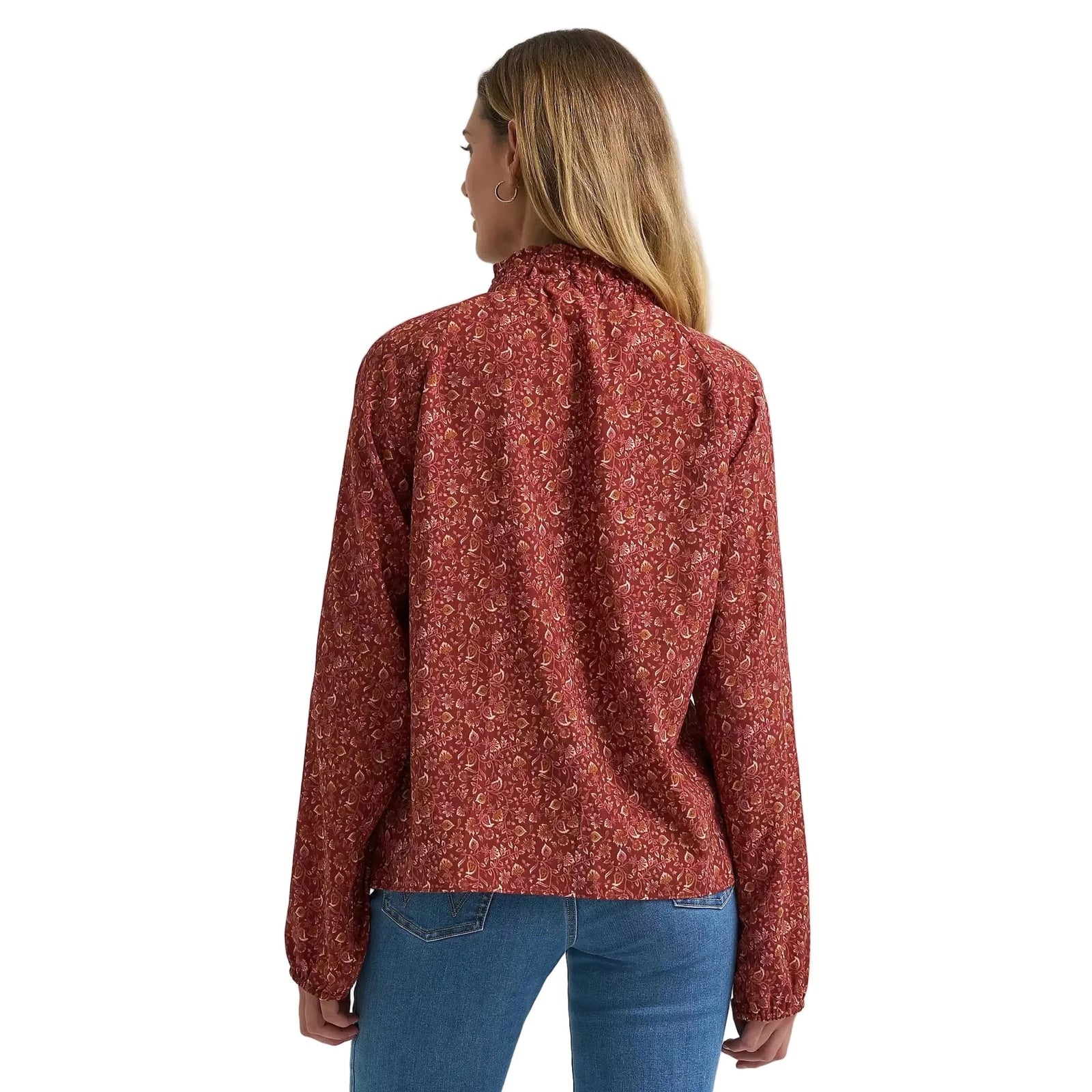 Wrangler Women's Button Front Princess Blouse Wrangler