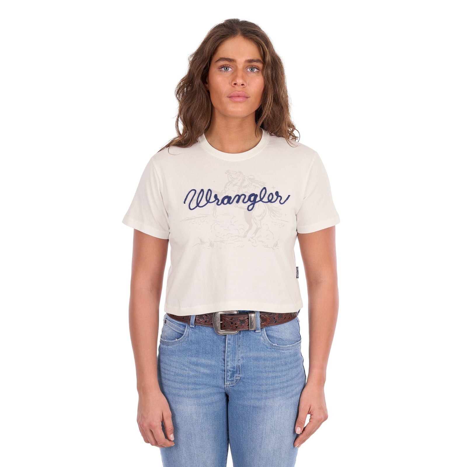 Wrangler Women's Cindy Crop Short Sleeve Tee Wrangler