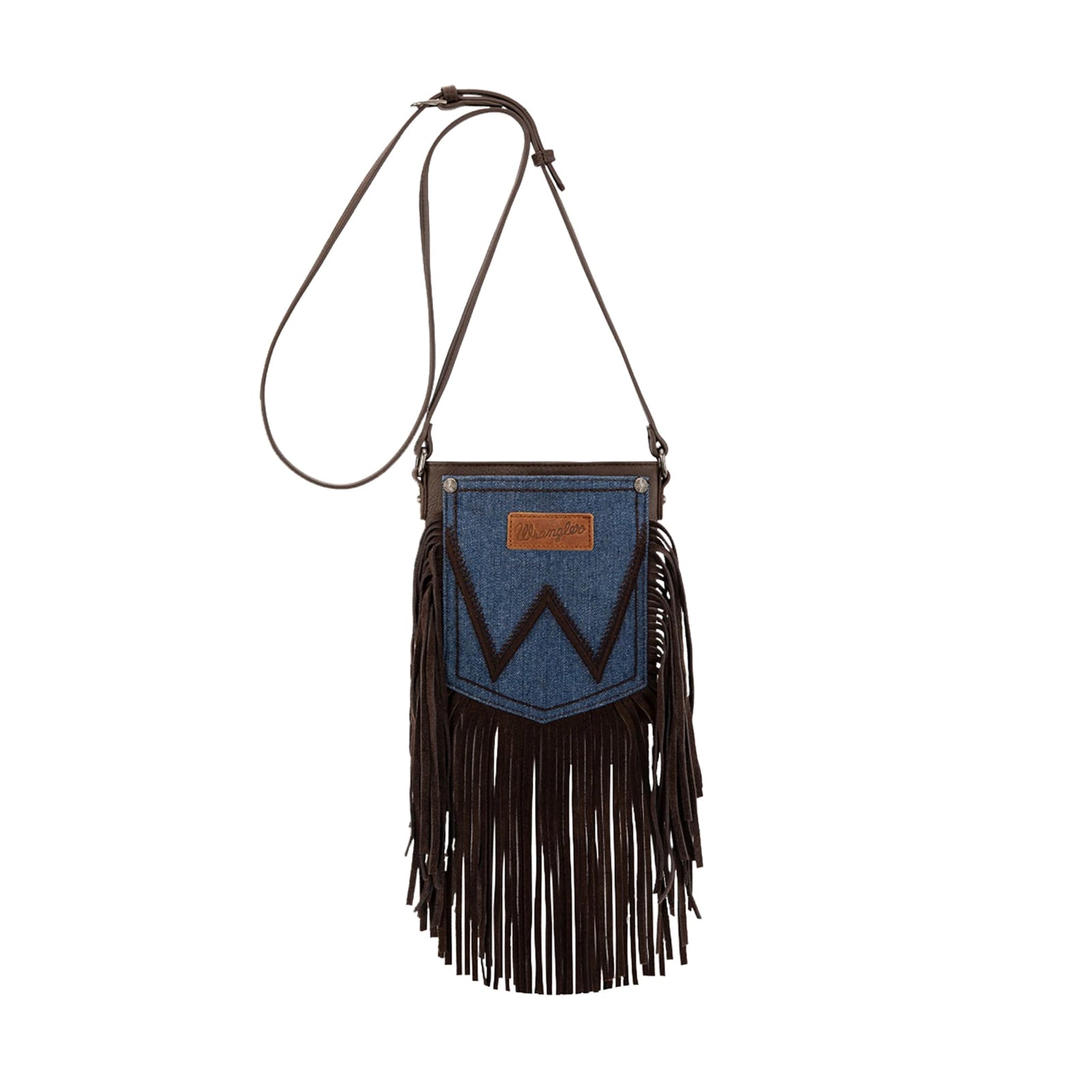 Wrangler Women's Denim Pocket Fringe Bag Wrangler
