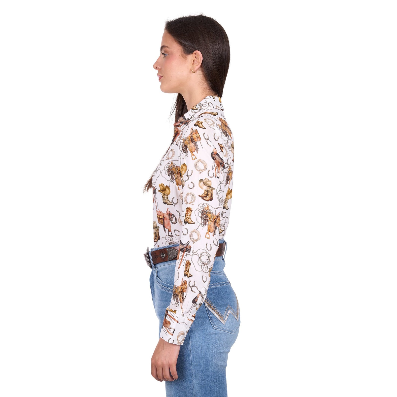 Wrangler Women's Marilyn Long Sleeve Western Shirt Wrangler