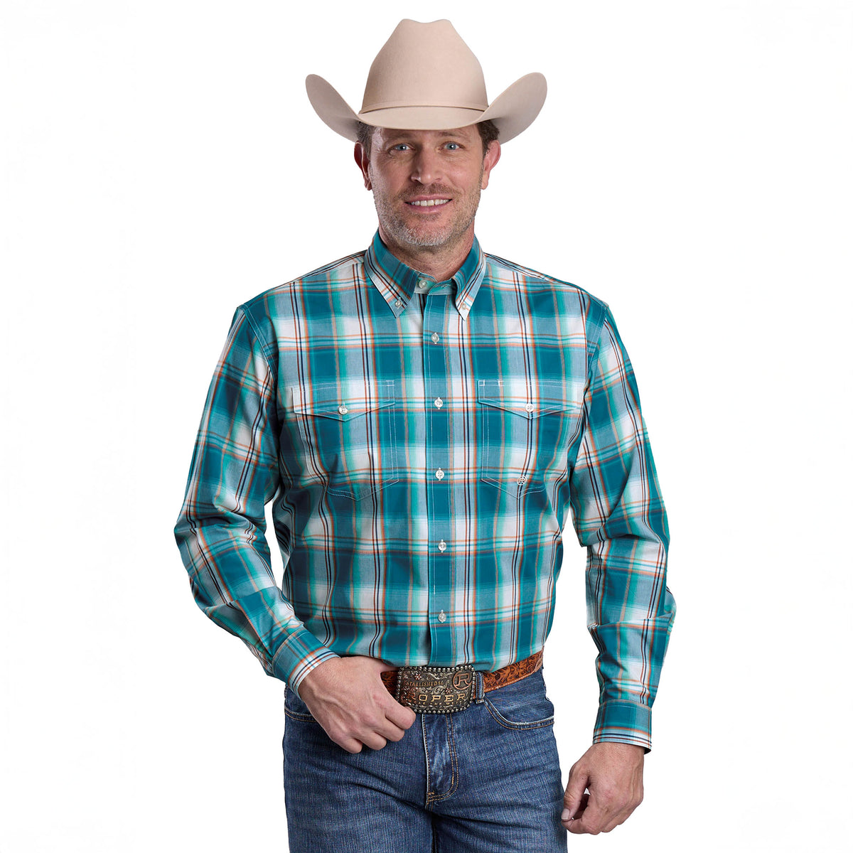 Roper Men's Amarillo Collection Long Sleeve Western Shirt