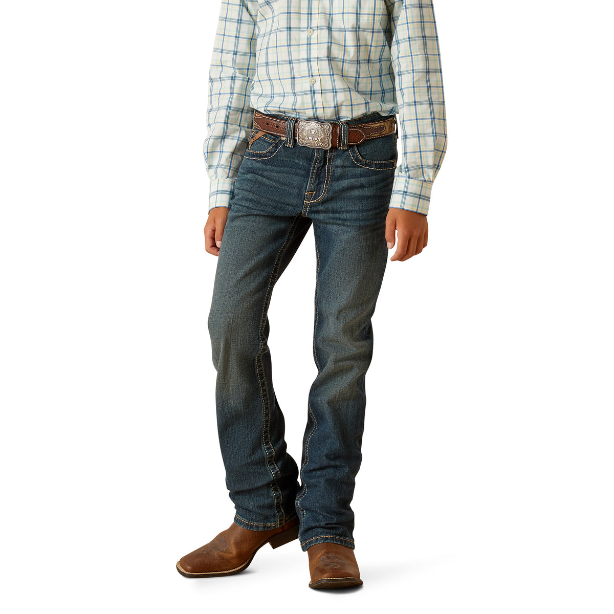 Ariat Boy&#39;s B5 Waco Straight Leg Jean
