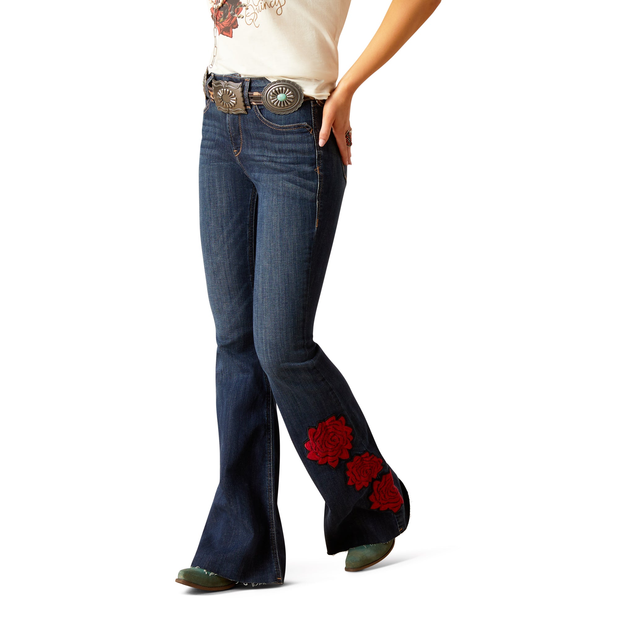 Ariat Women's Rodeo Quincy High Rise Flare Jean