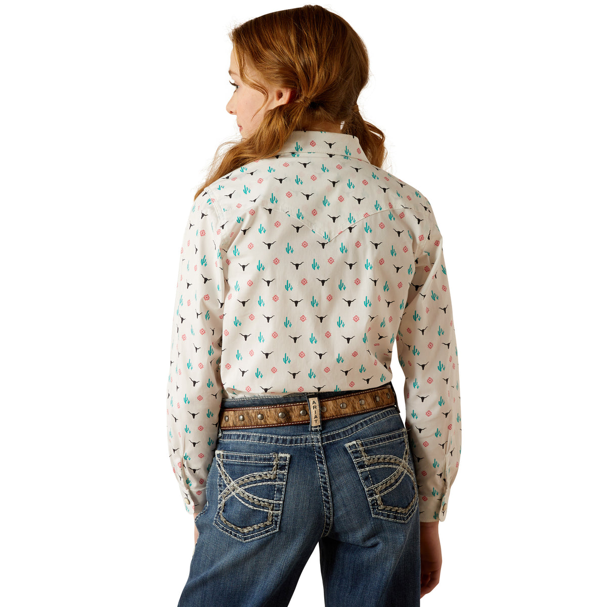 Ariat Girl's Steer Garden L/S Western Shirt