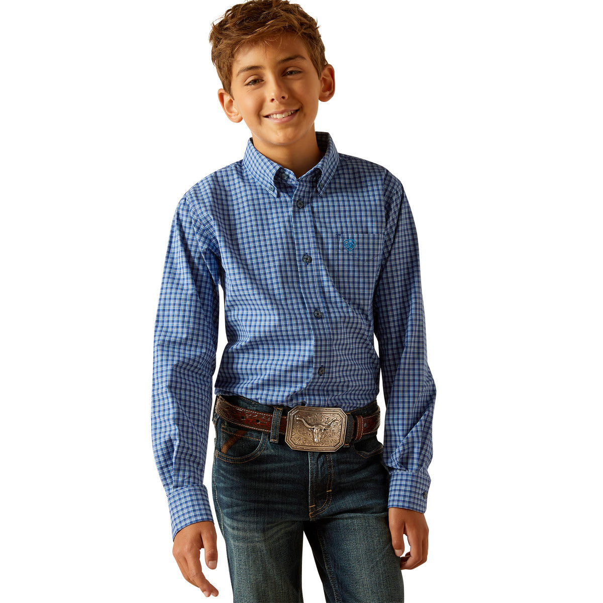 Ariat Boy&#39;s Pro Series Perrin L/S Western Shirt