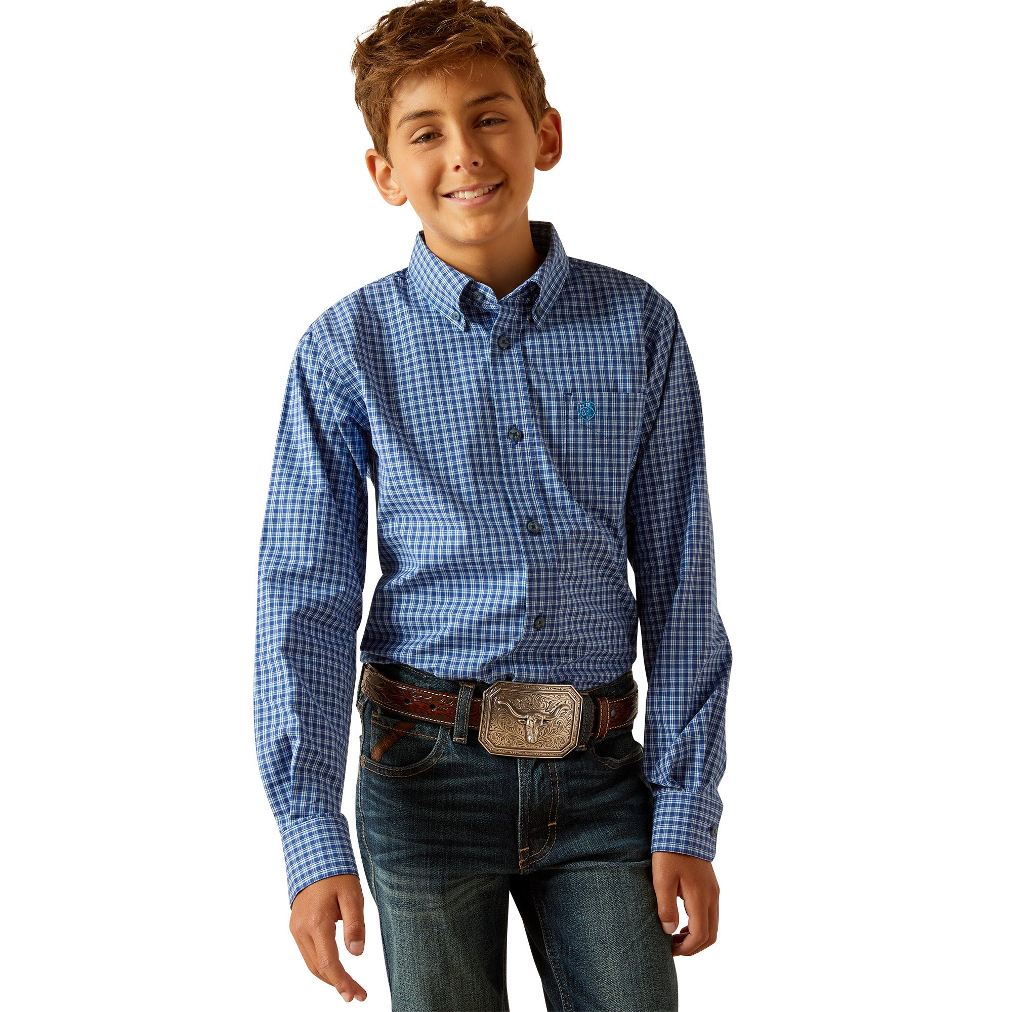 Ariat Boy's Pro Series Perrin L/S Western Shirt