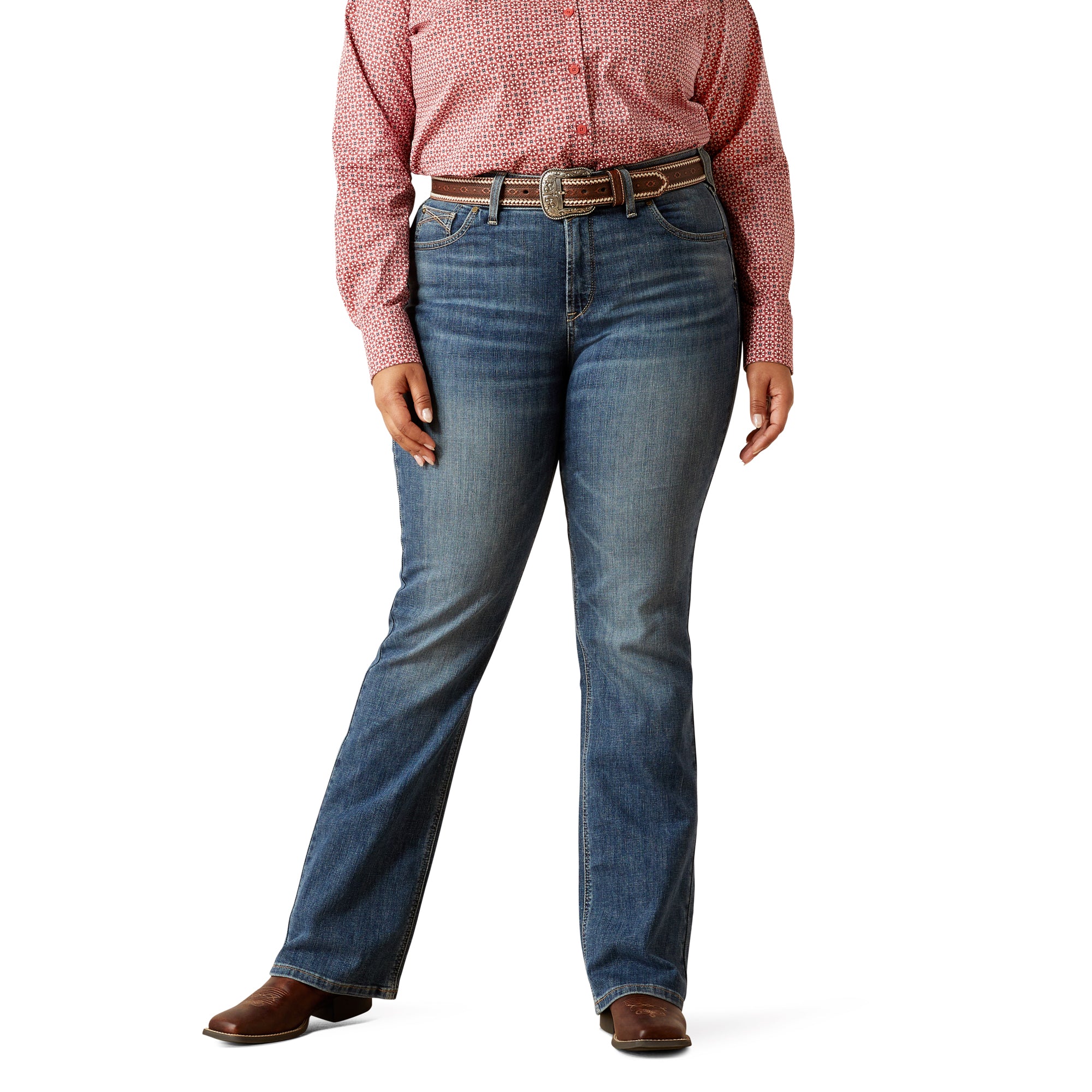 Ariat Women's Ella Perfect Rise Chopped Boot Cut Jean