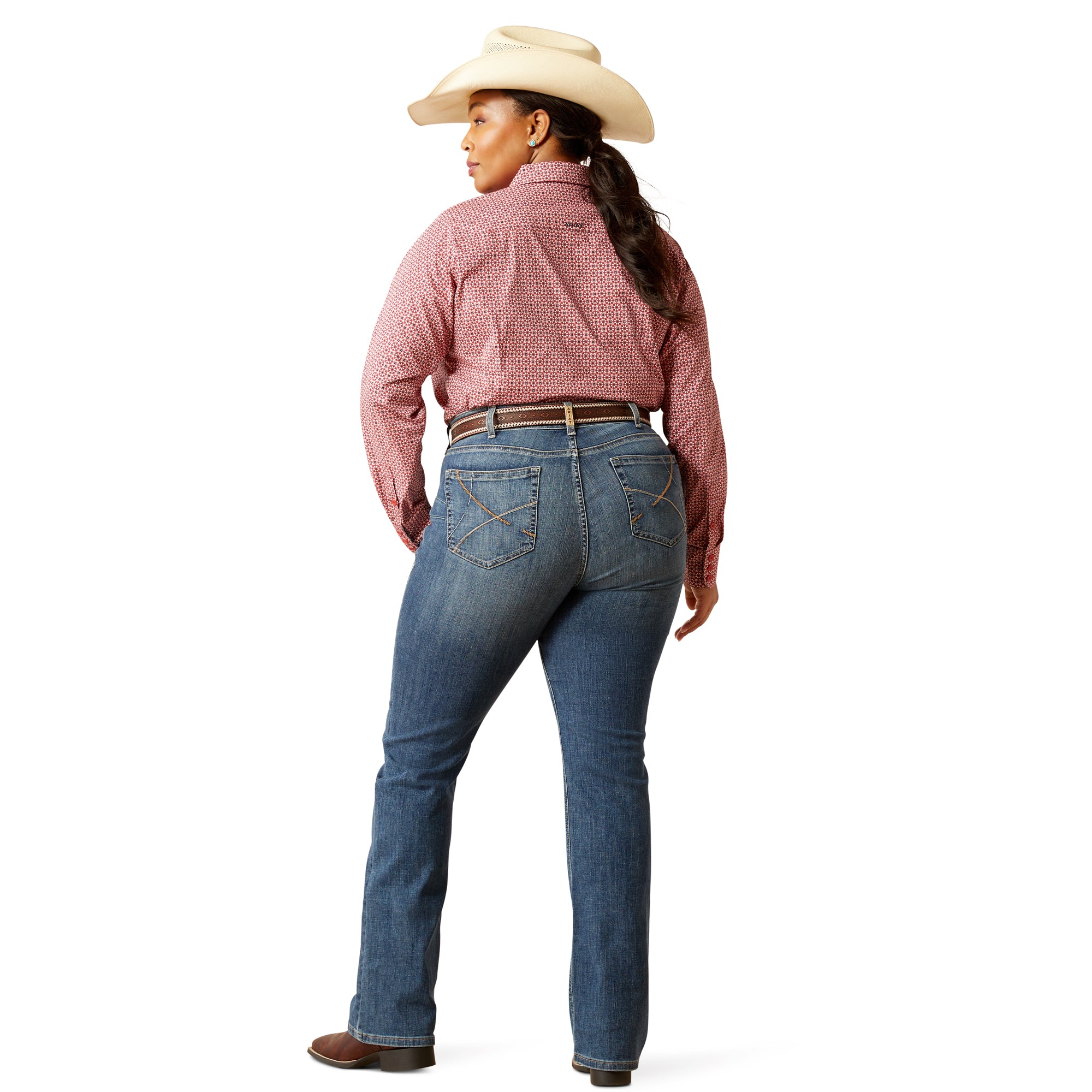Ariat Women's Ella Perfect Rise Chopped Boot Cut Jean