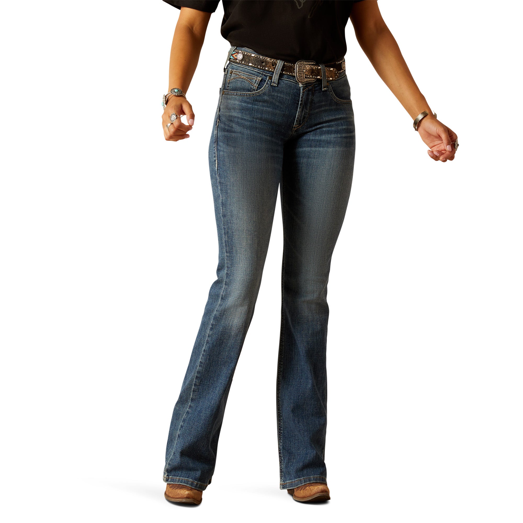 Ariat Women's Ella Perfect Rise Chopped Boot Cut Jean