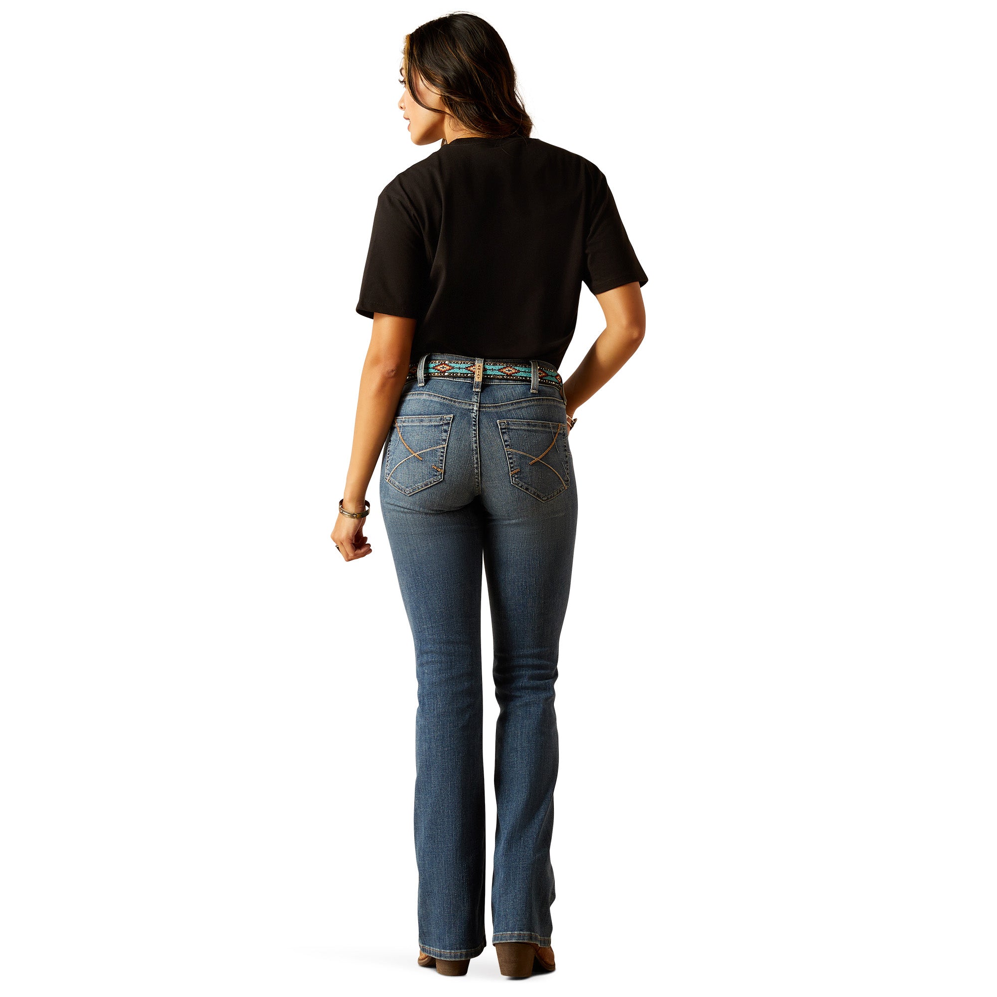 Ariat Women's Ella Perfect Rise Chopped Boot Cut Jean