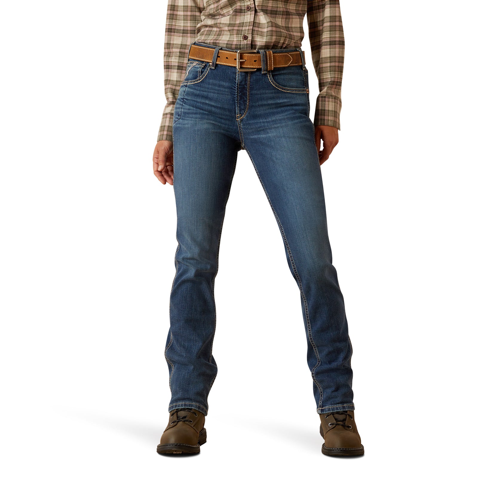 Ariat Women's Rebar High Rise Riverter Straight Leg Jean