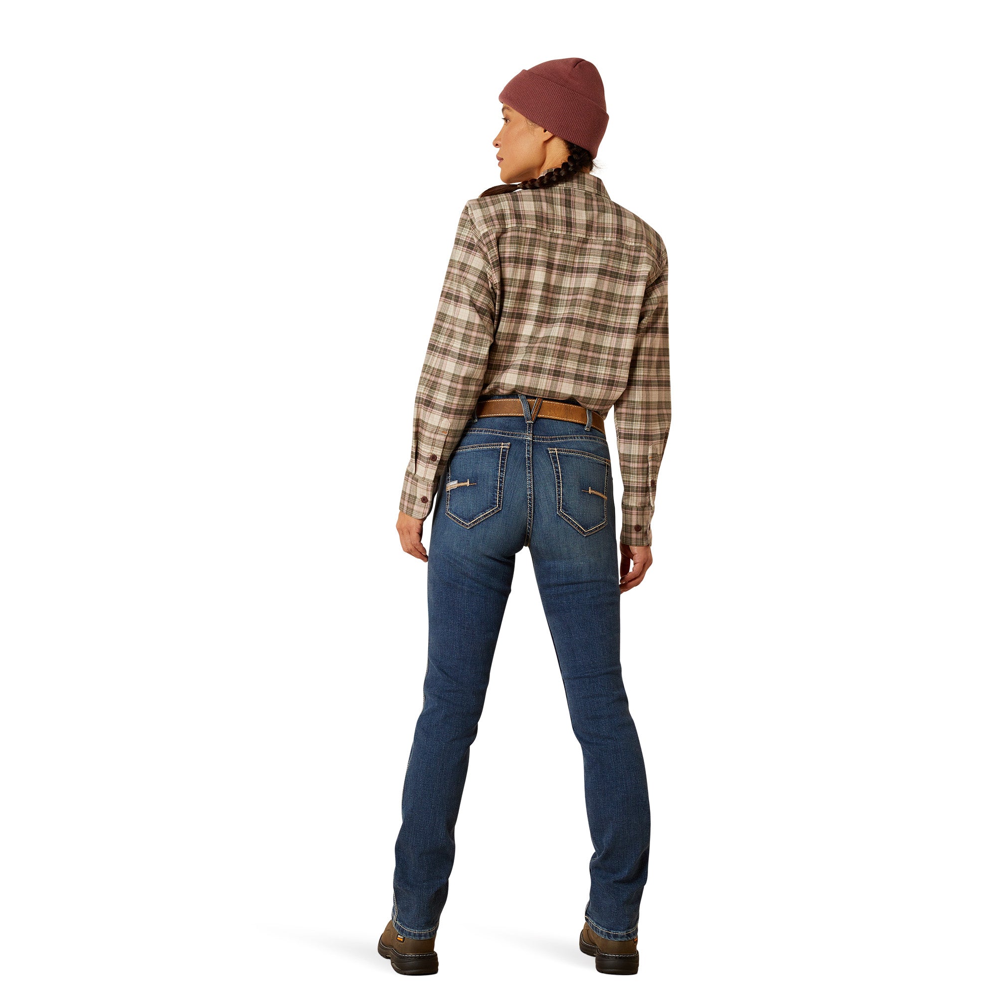 Ariat Women's Rebar High Rise Riverter Straight Leg Jean