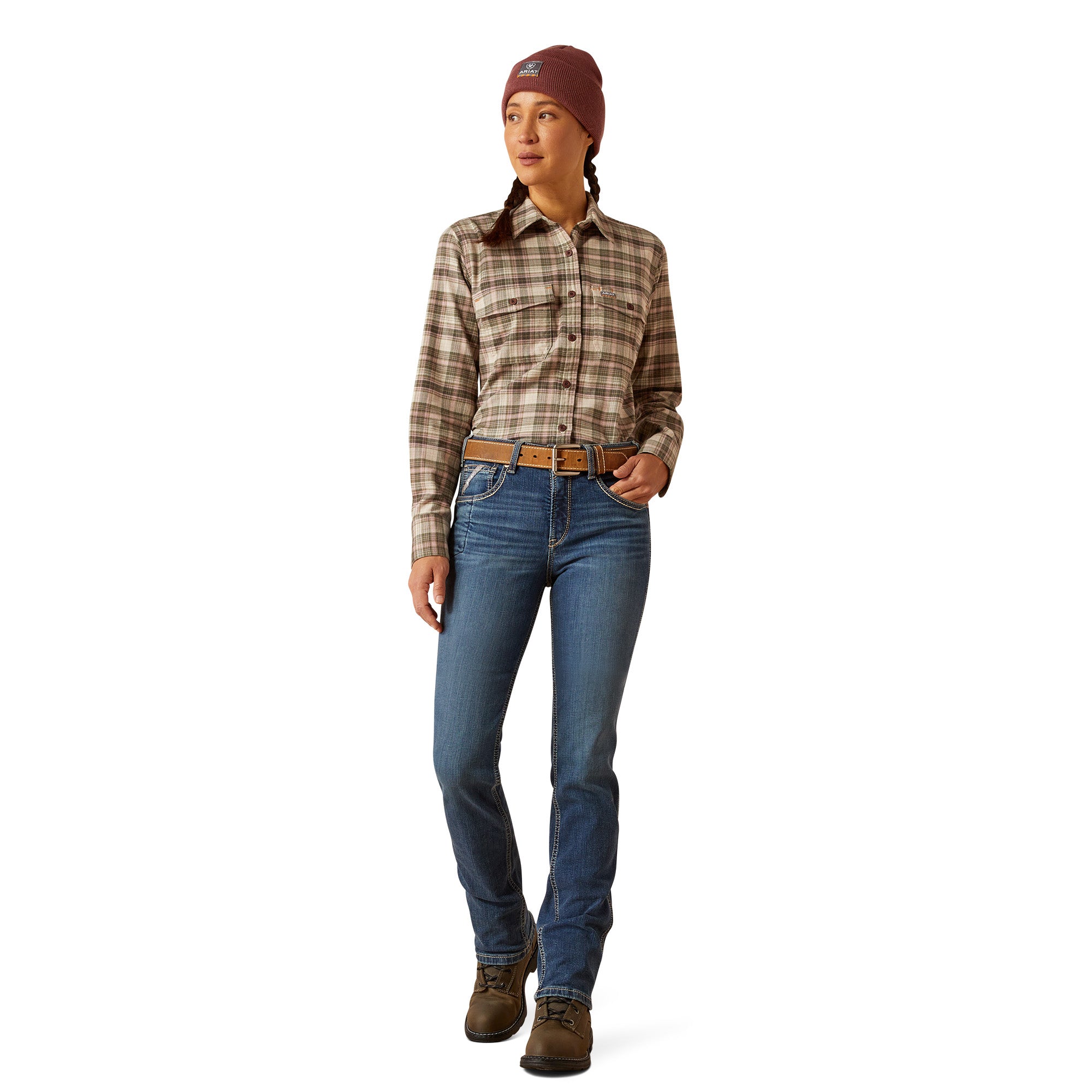 Ariat Women's Rebar High Rise Riverter Straight Leg Jean