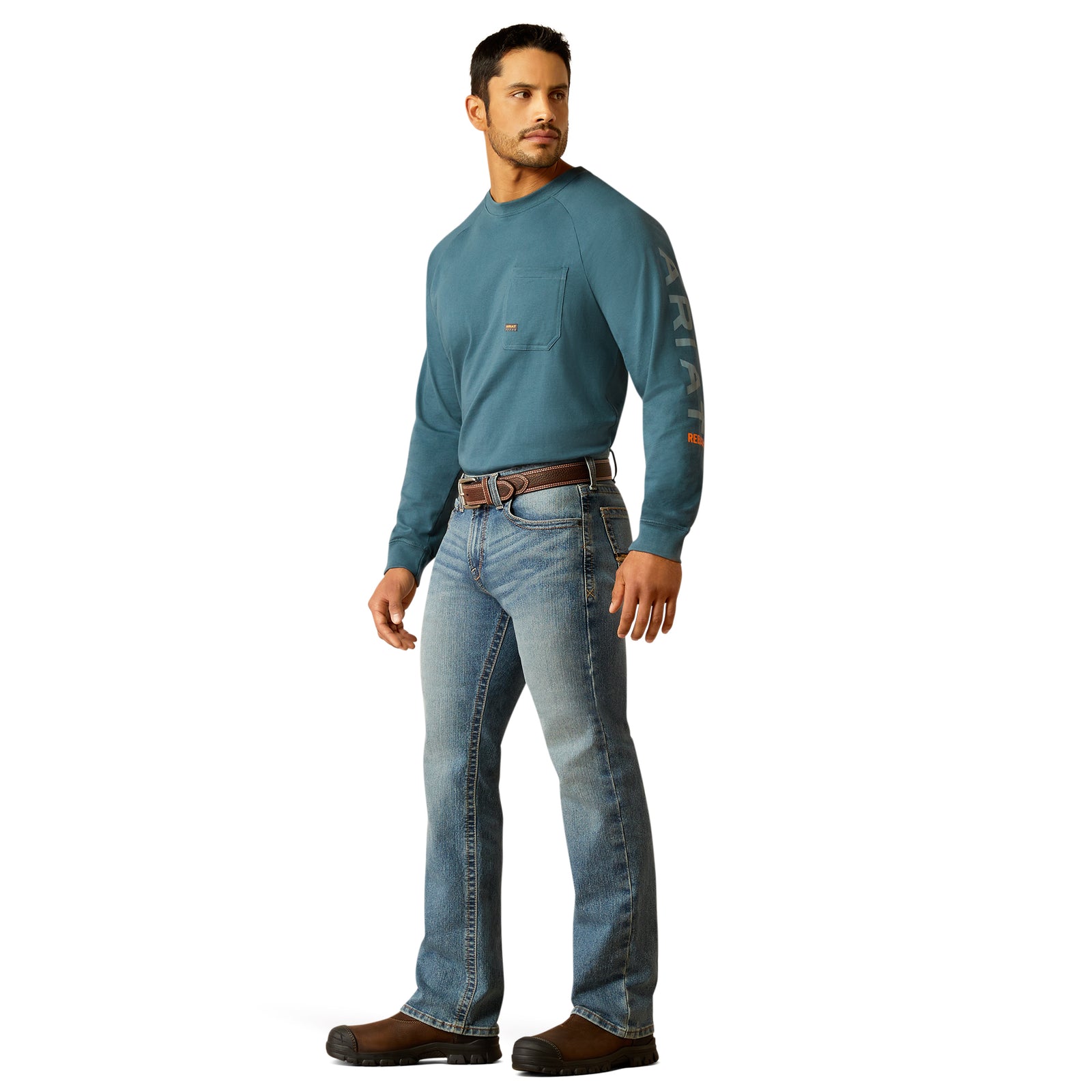 Ariat Men's Rebar M7 Rail Slim Straight Jean