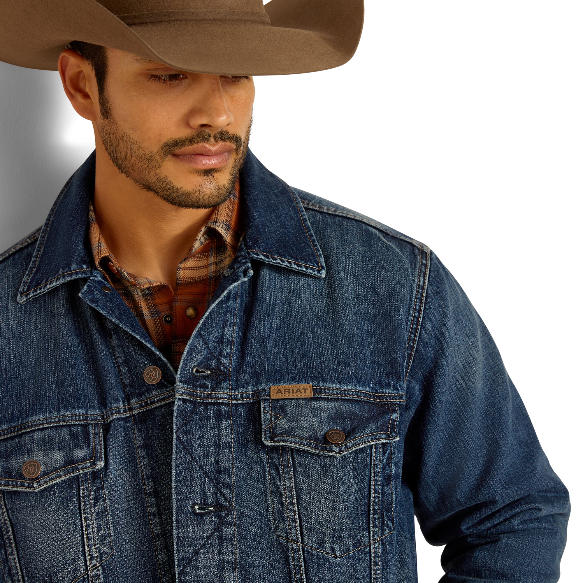 Ariat Men's Blanket Lined Denim Trucker Jacket