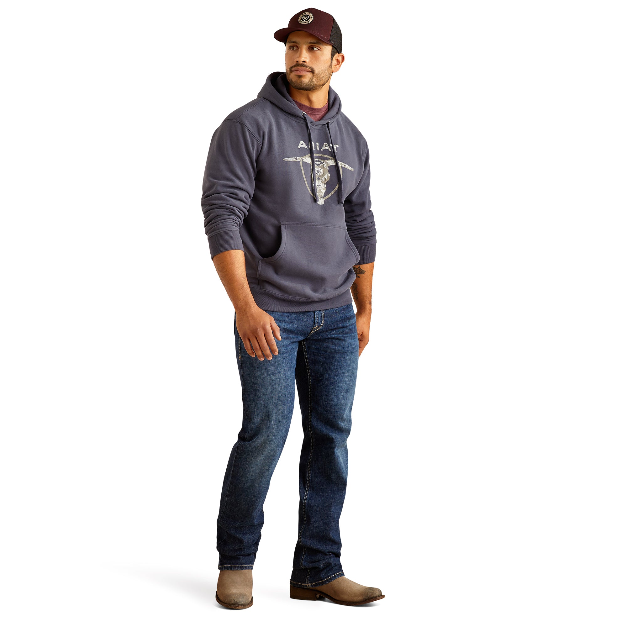 Ariat Men's Southwestern Longhorn Hoodie