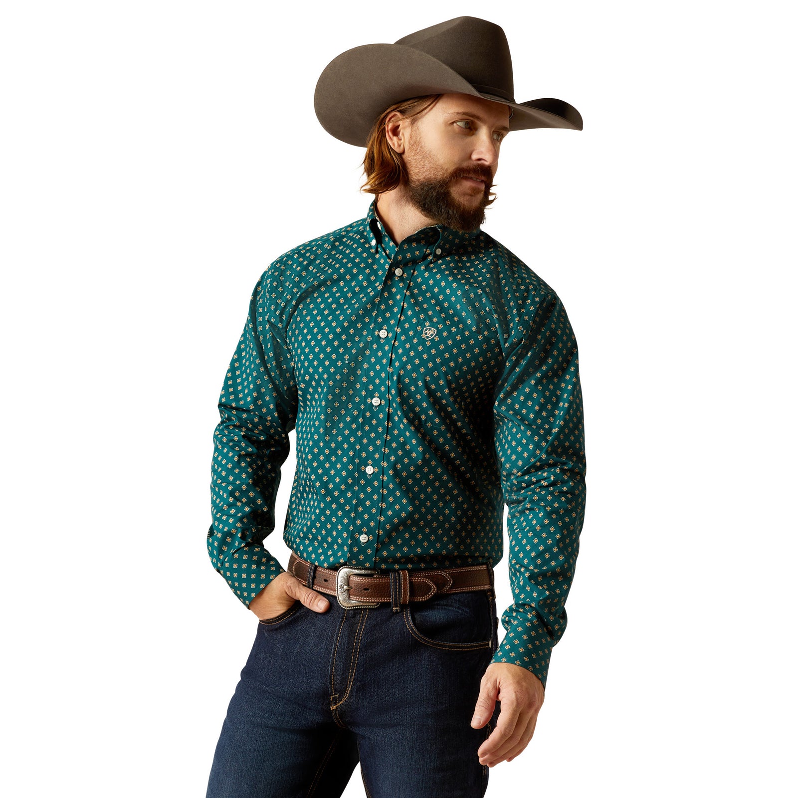 Ariat Men's Grover Wrinkle Free L/S Western Shirt