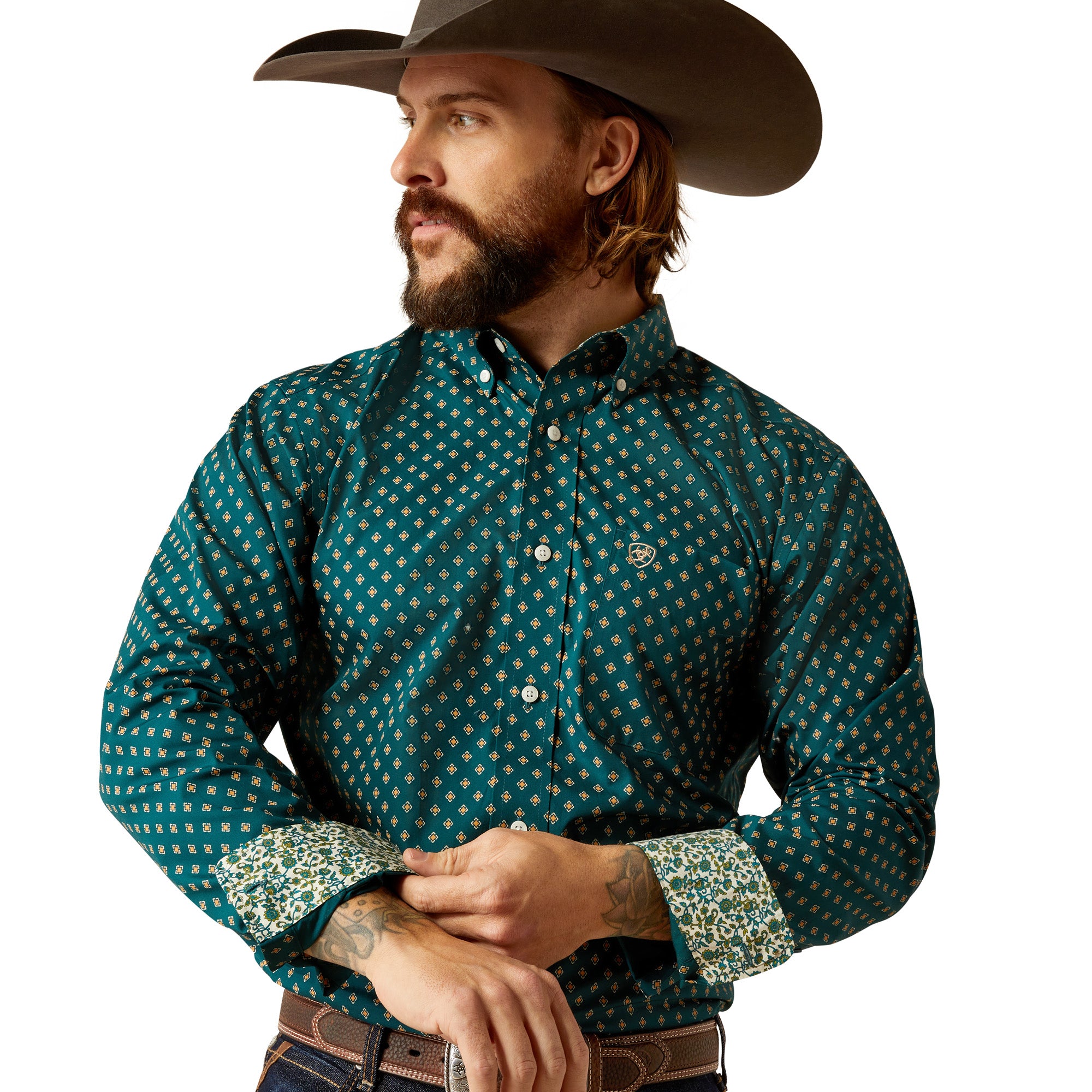 Ariat Men's Grover Wrinkle Free L/S Western Shirt
