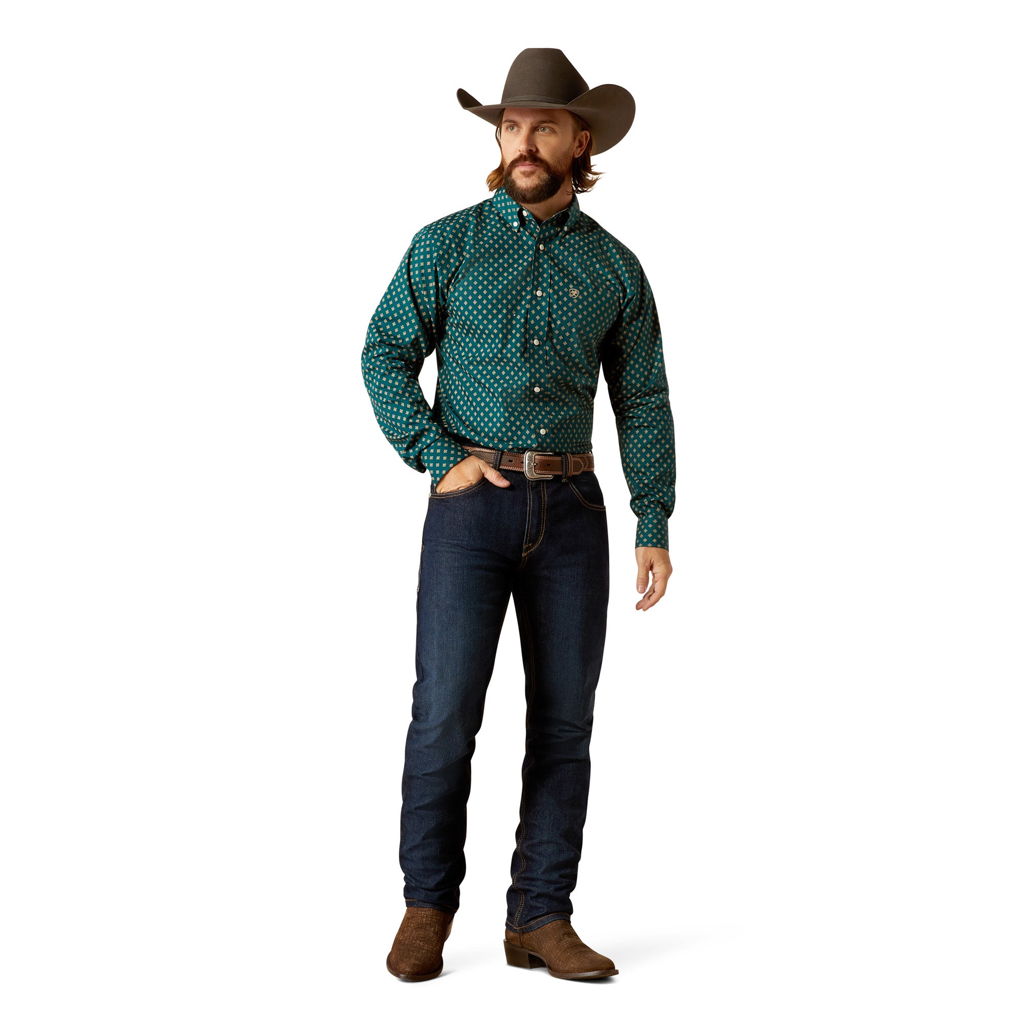 Ariat Men's Grover Wrinkle Free L/S Western Shirt