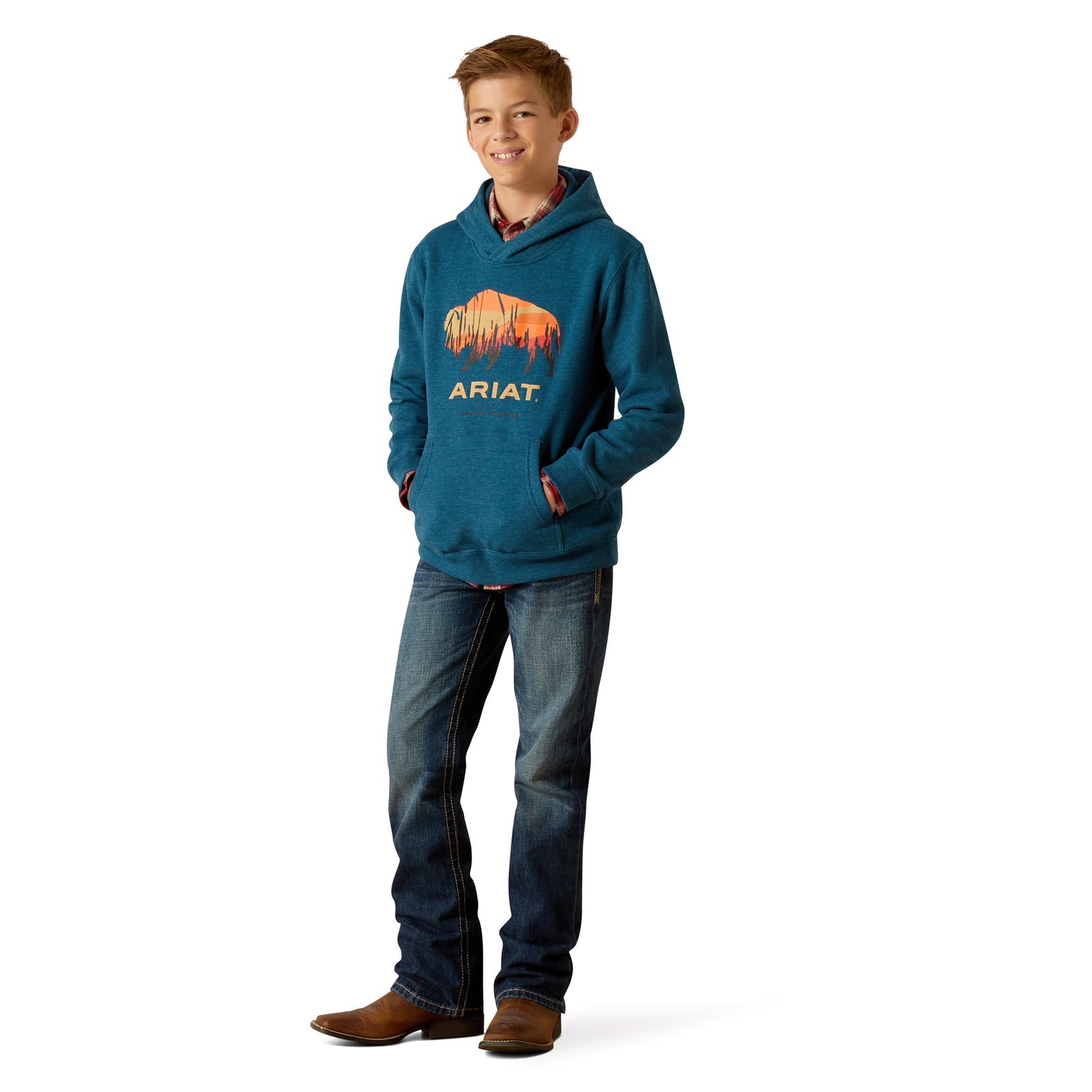 Ariat Boy's Bison Plains Hoodie