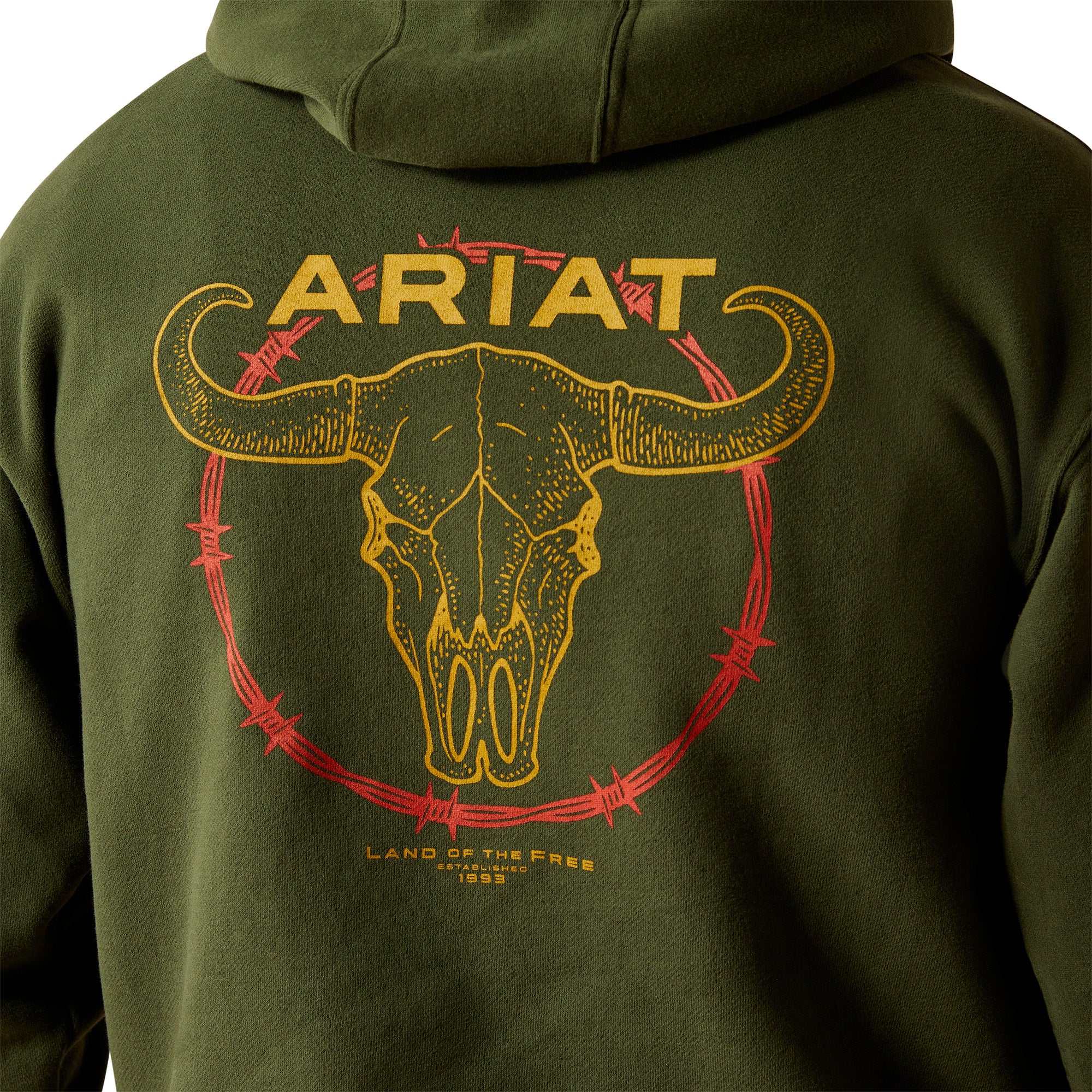 Ariat Men's Barbwire Skull Hoodie