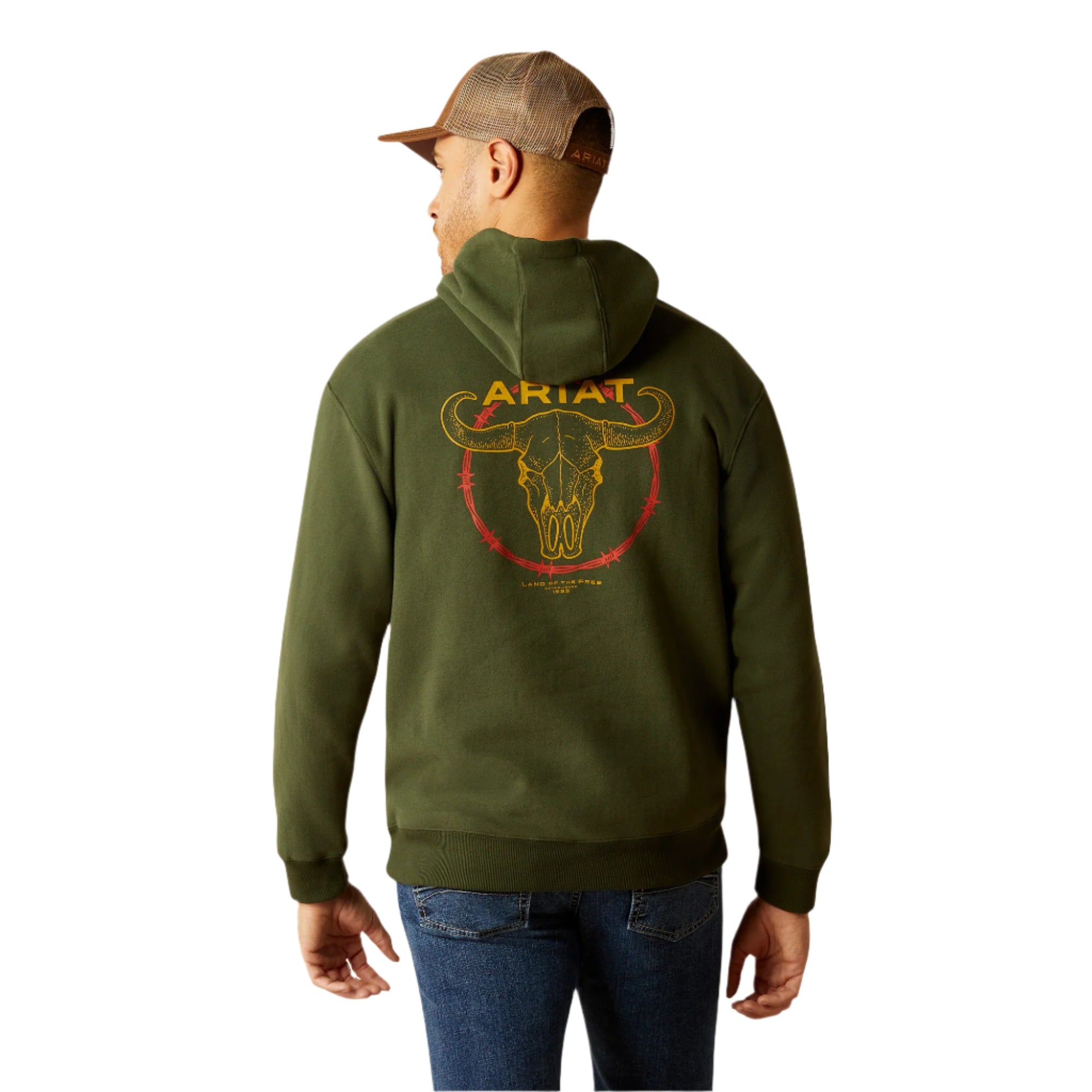 Ariat Men's Barbwire Skull Hoodie