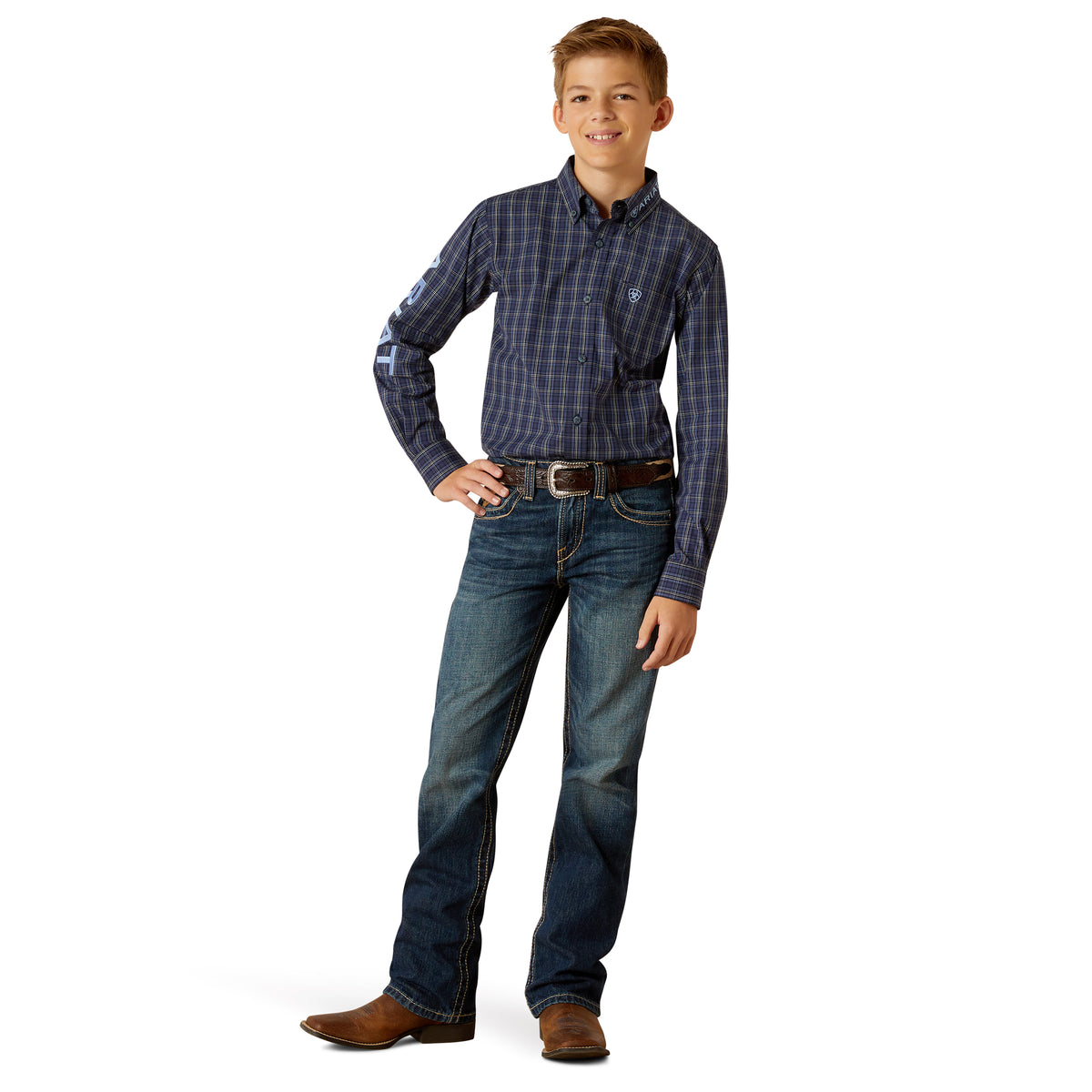 Ariat Boy's Pro Series Team Kolt L/S Western Shirt