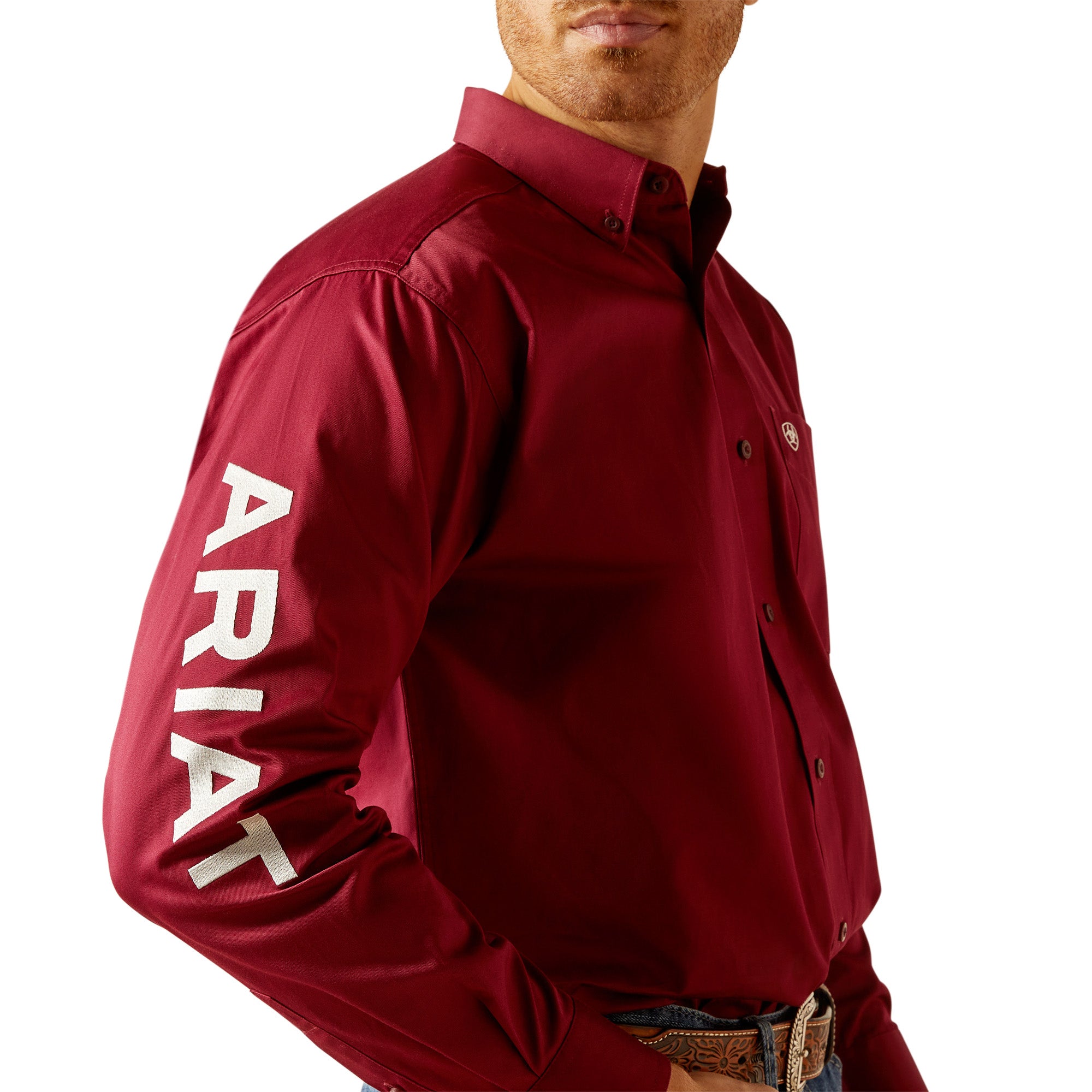 Ariat Men's Team Logo L/S Western Shirt